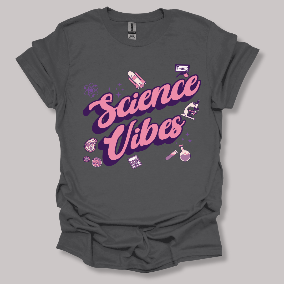 Science Vibes T-shirt Charcoal / S