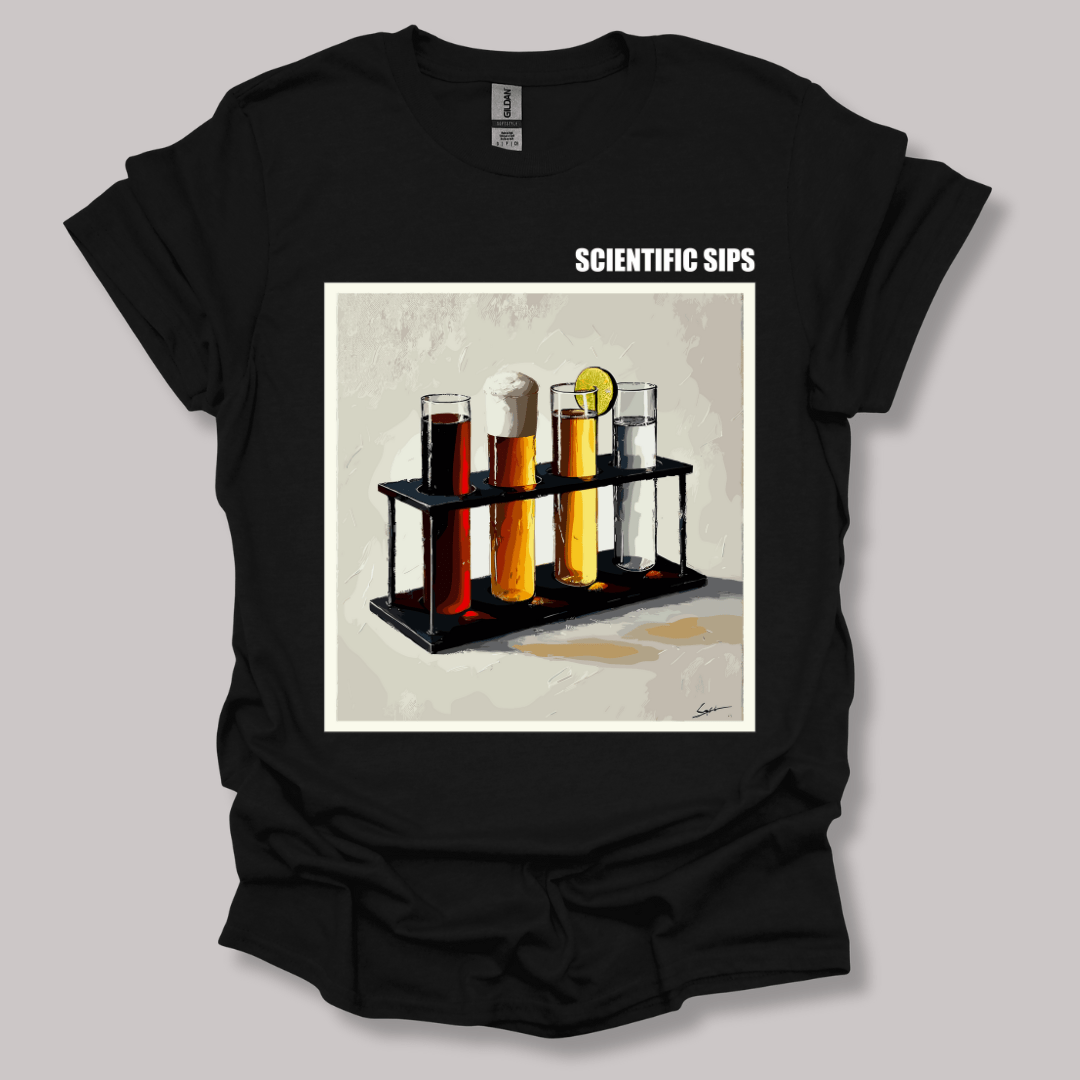 Scientific Sips T-shirt Black / S