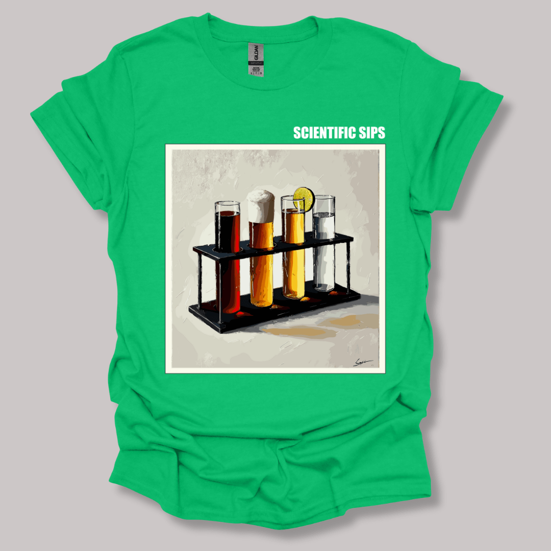 Scientific Sips T-shirt Irish Green / S