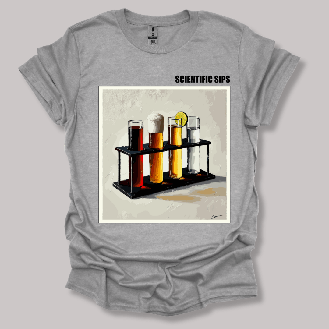 Scientific Sips T-shirt Sports Grey / S
