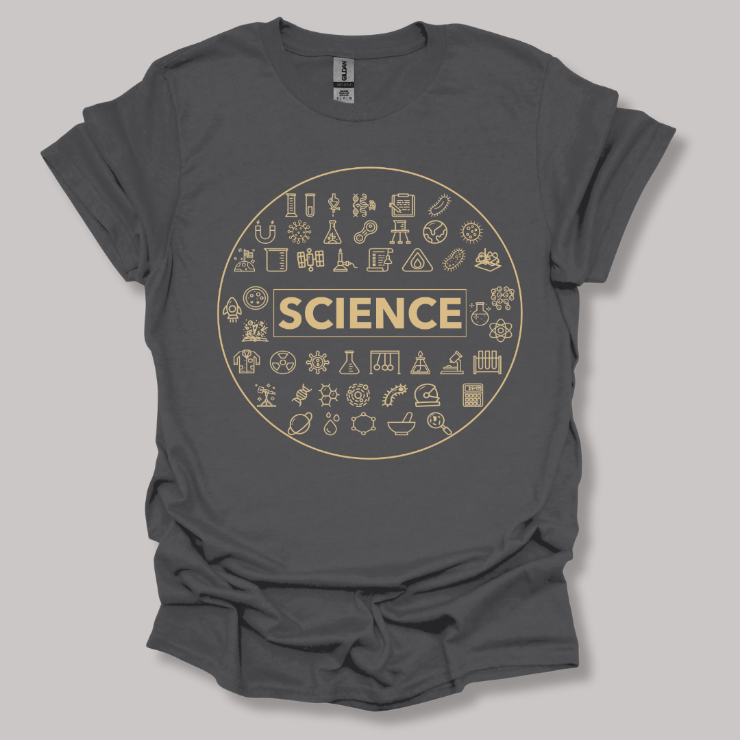Scientific Symbol T-Shirt Charcoal / S