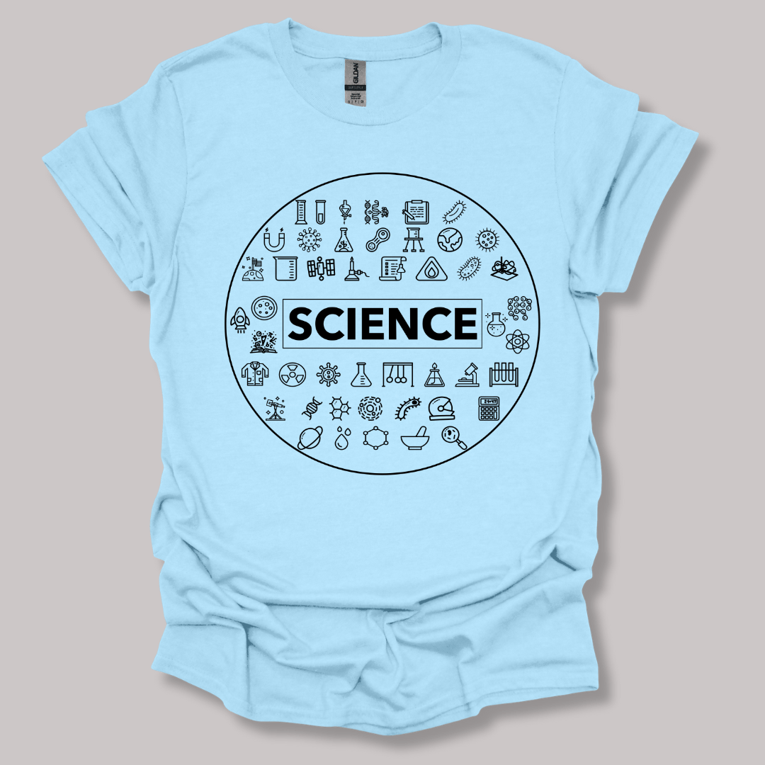 Scientific Symbol T-Shirt Light Blue / S