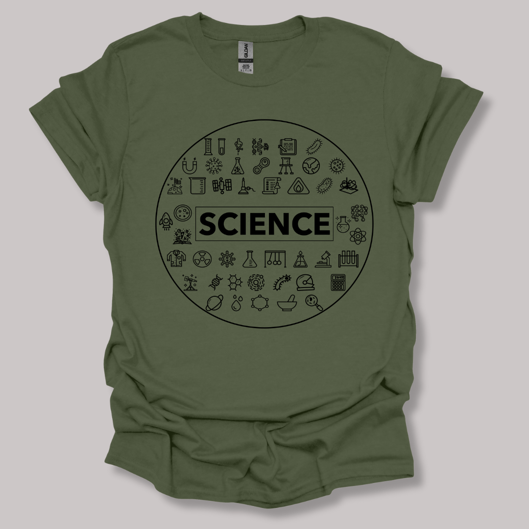 Scientific Symbol T-Shirt Military Green / S
