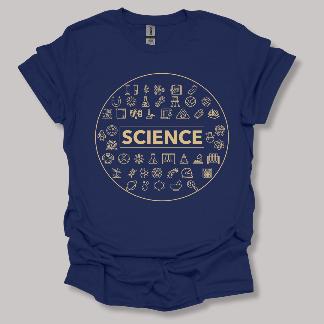 Scientific Symbol T-Shirt Navy / S