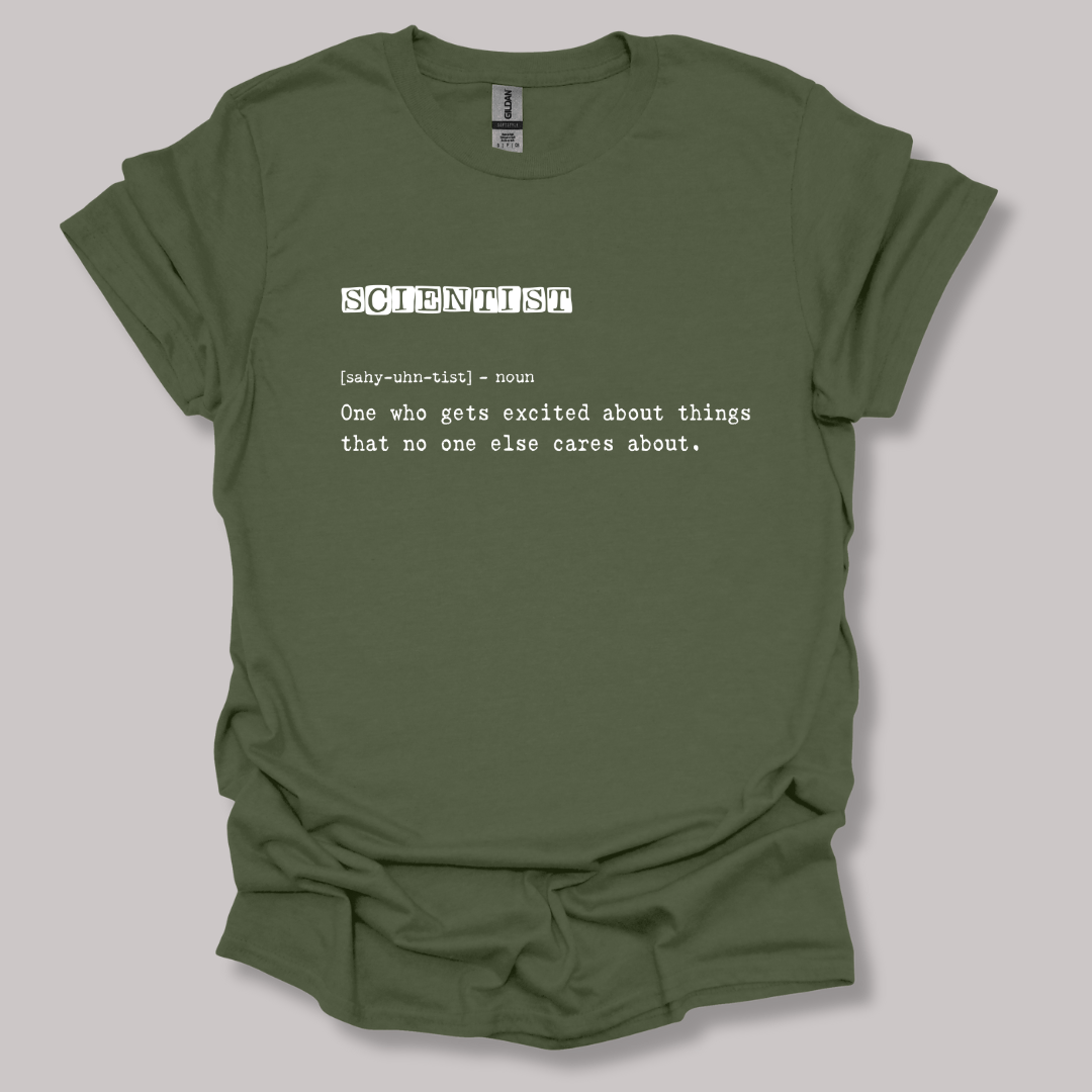 Scientist Definition T-shirt Military Green / S