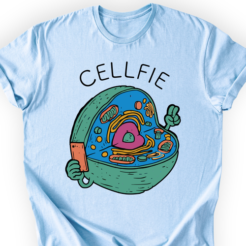 Cellfie T-shirt Light Blue