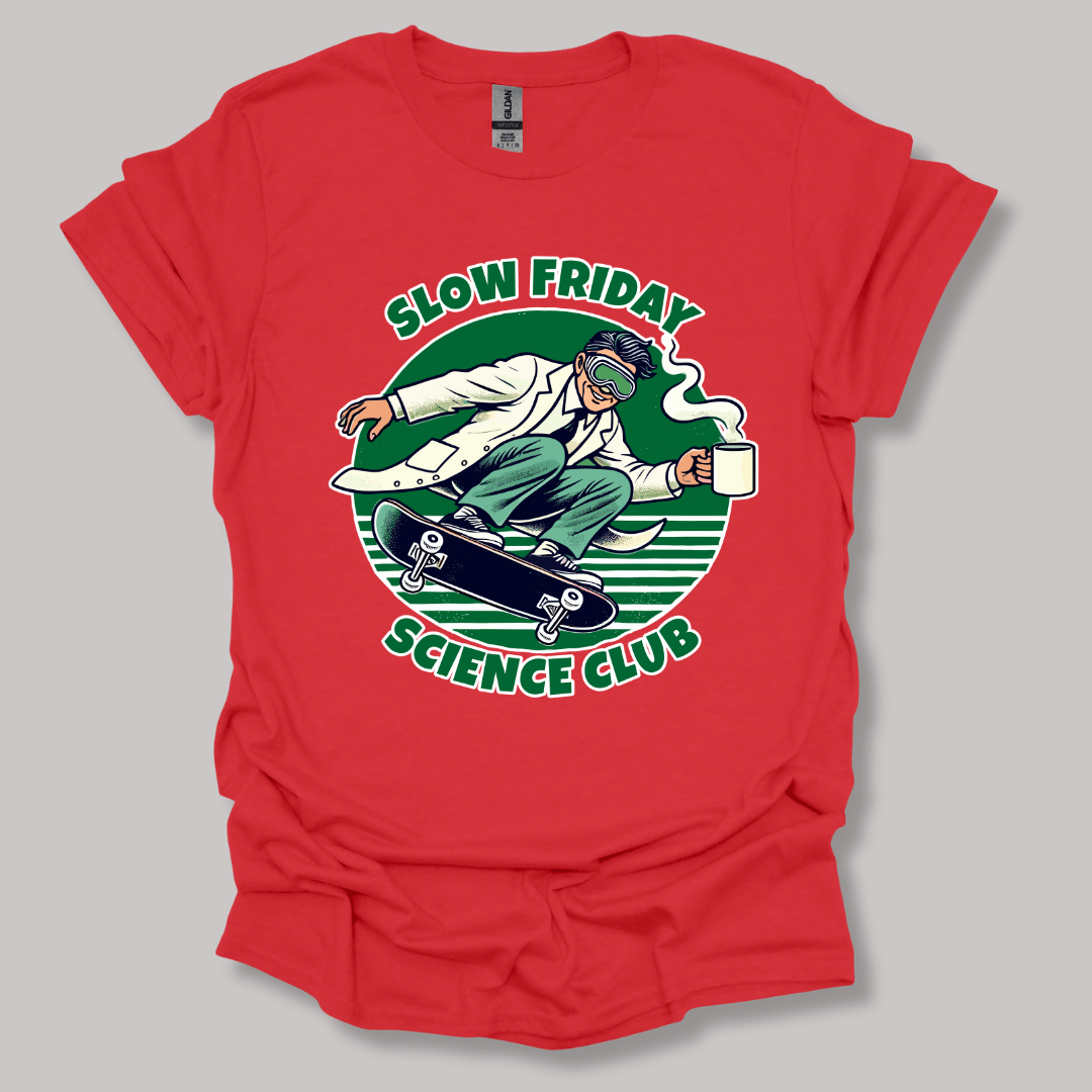 Slow Friday Science Club T-shirt Red / S