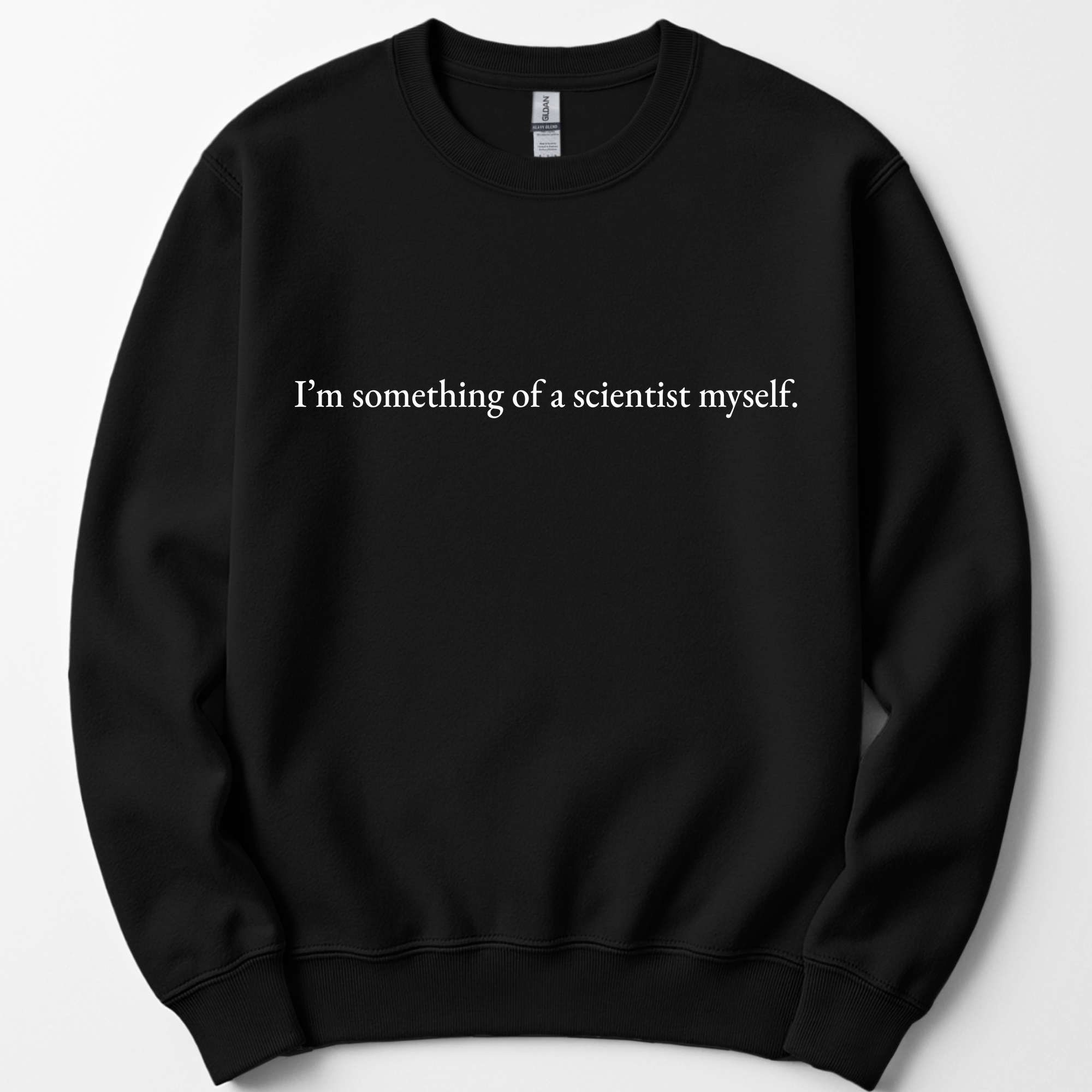 I'm Something Of A Scientist sweatshirt — Black