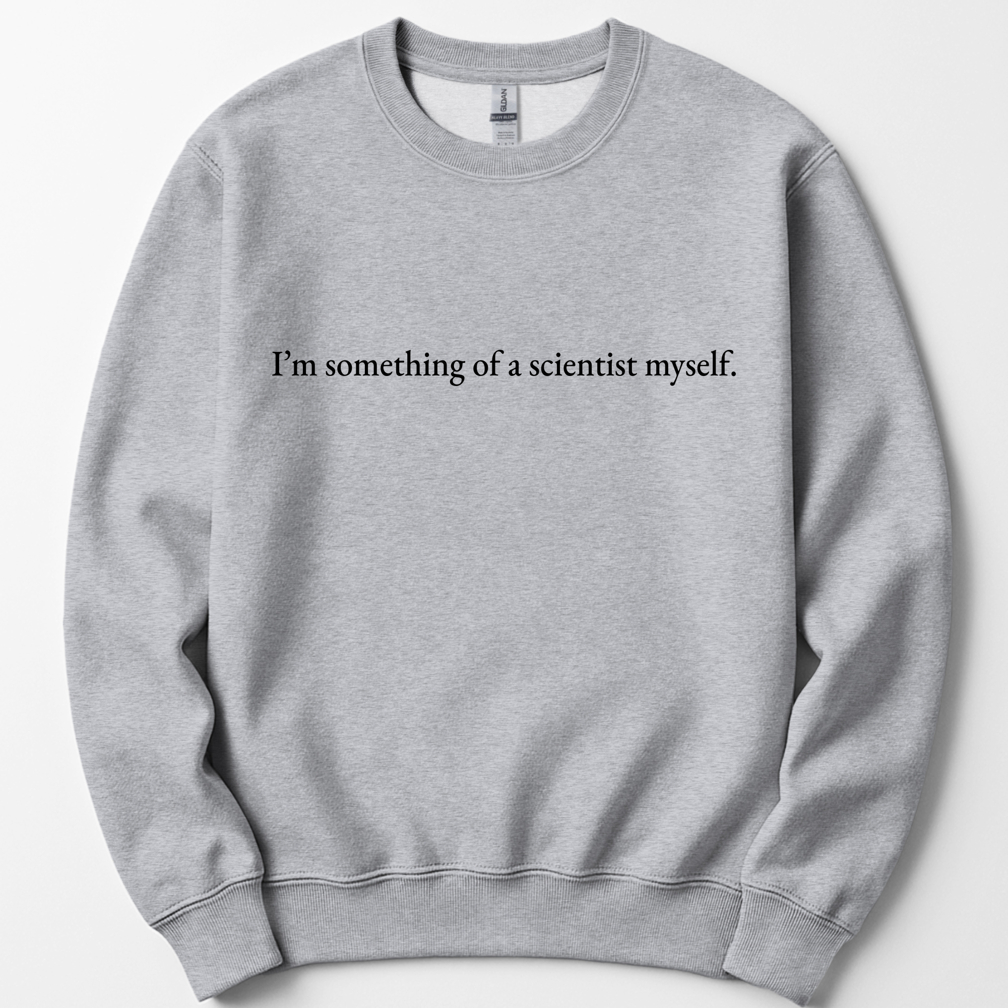 I'm Something Of A Scientist sweatshirt — Sport Grey