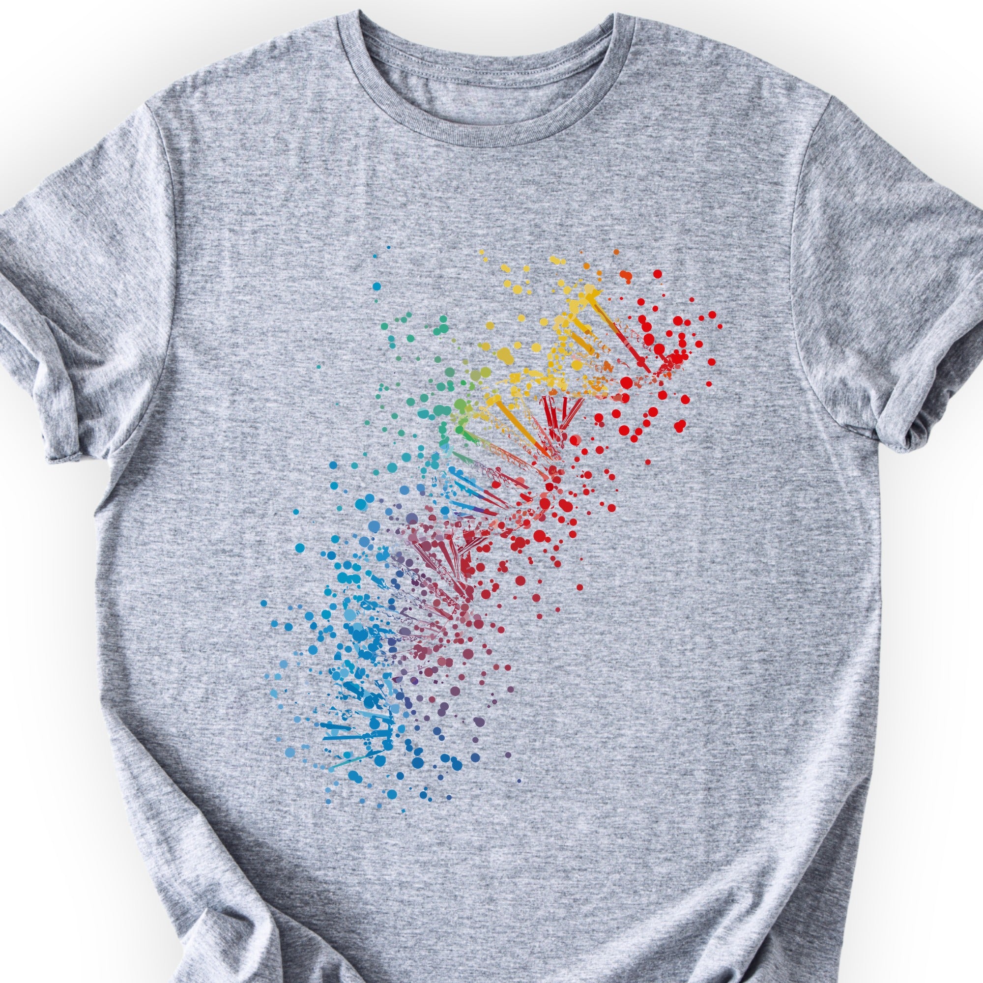 Rainbow DNA T-Shirt Sports Grey