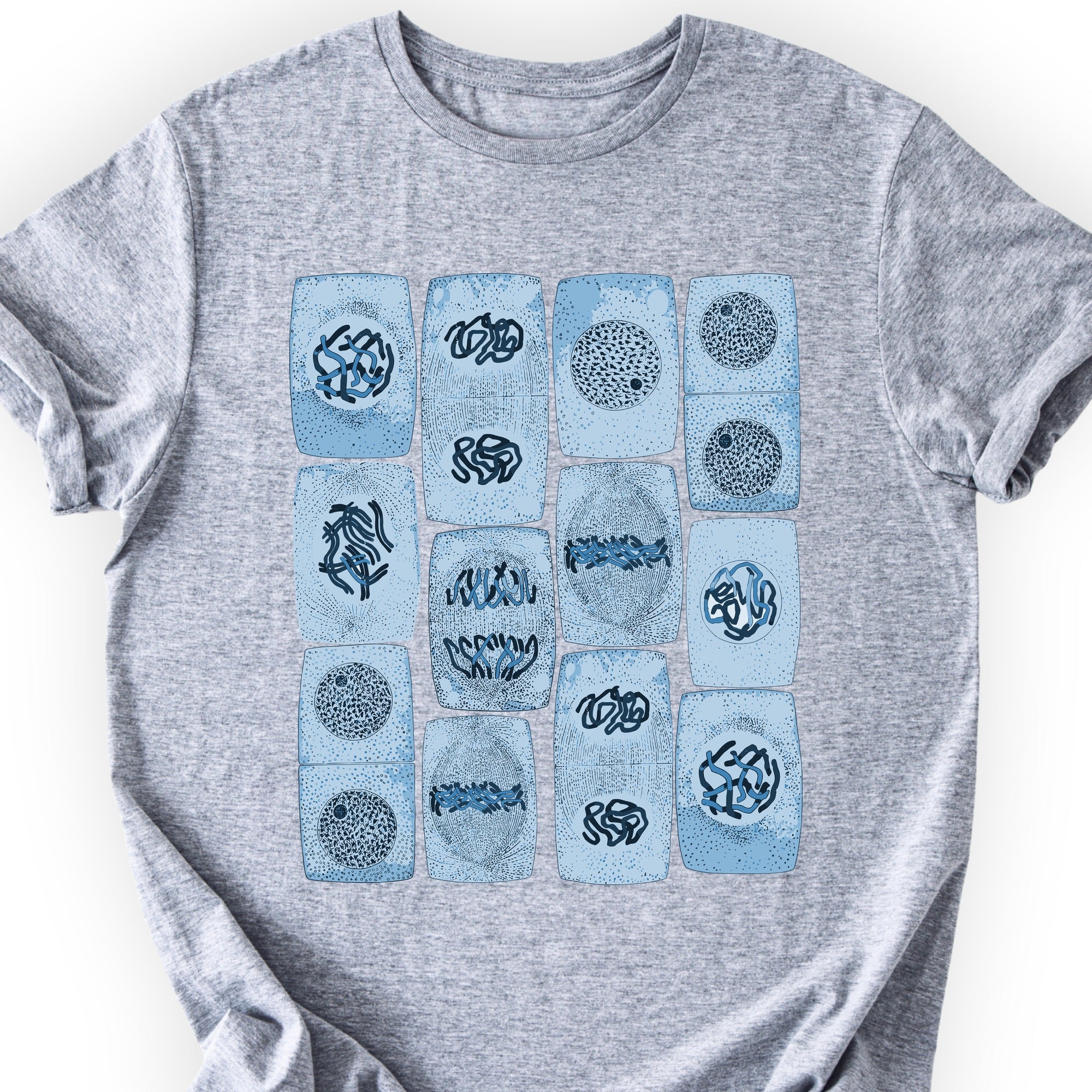 Mitosis pattern T-shirt Sports Grey