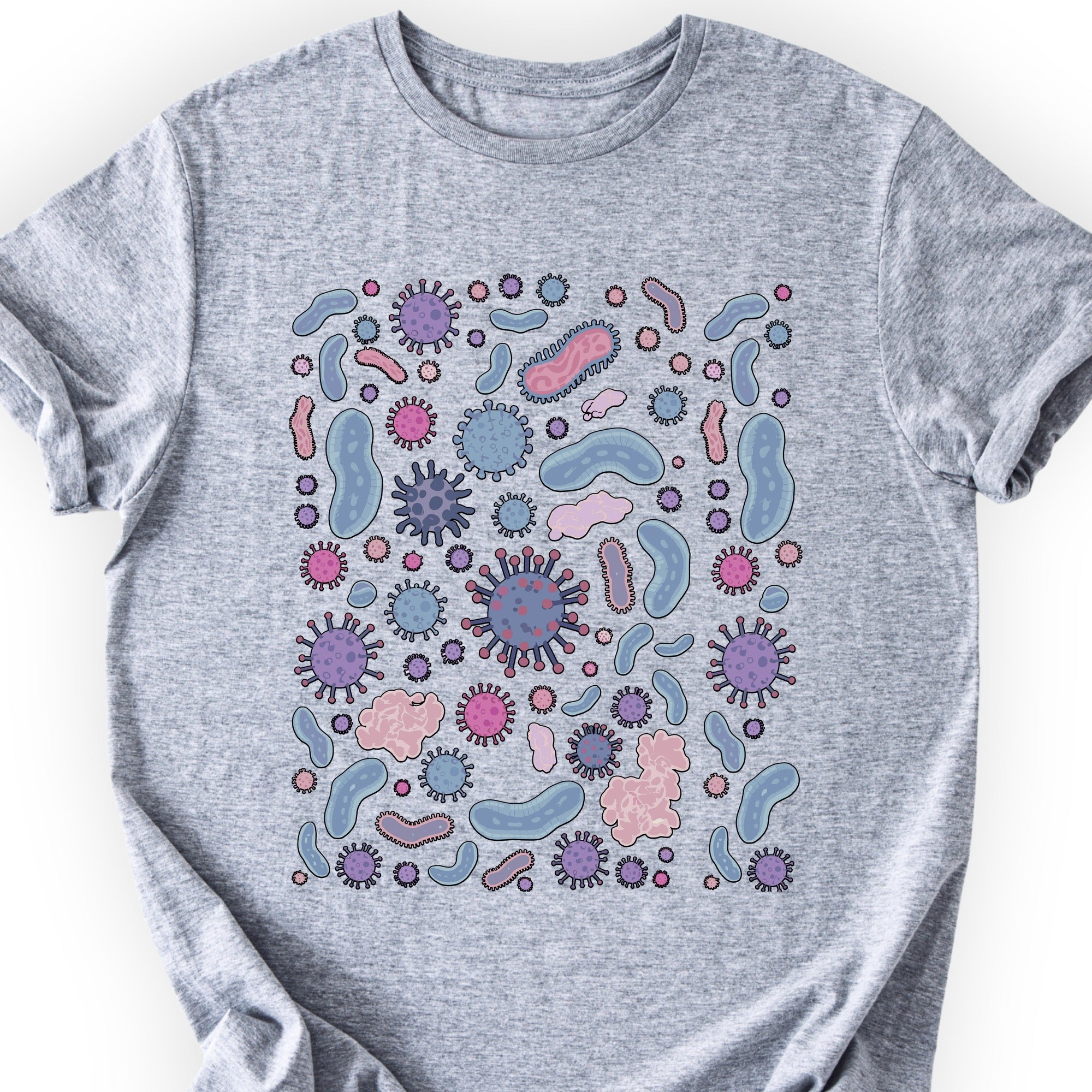 Microbiology  T-shirt Sports Grey