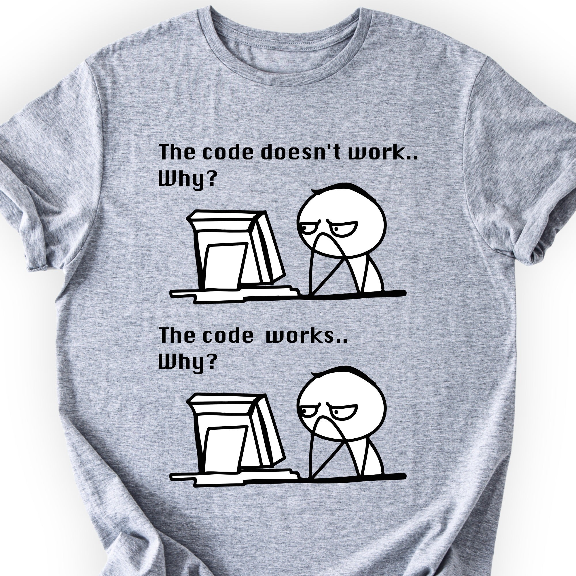 The Code Works T-shirt Sports Grey