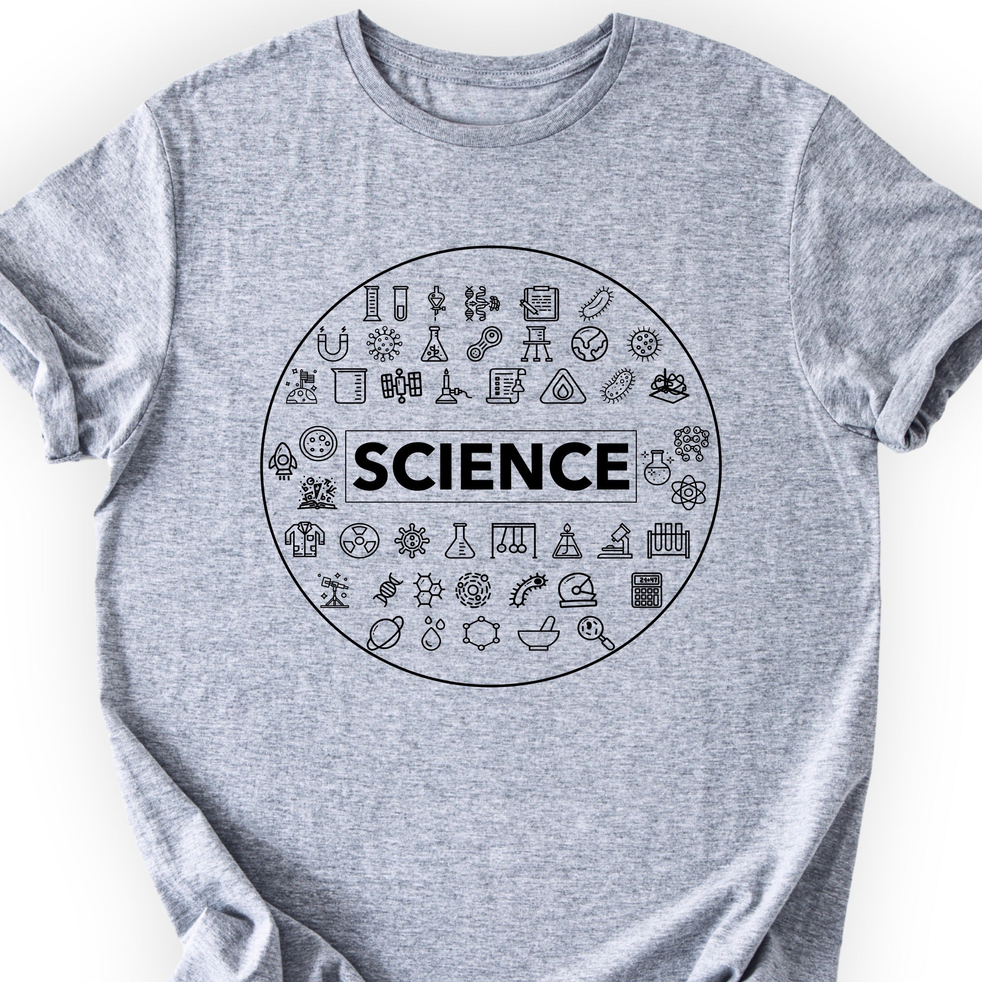 Scientific Symbol T-Shirt Sports Grey