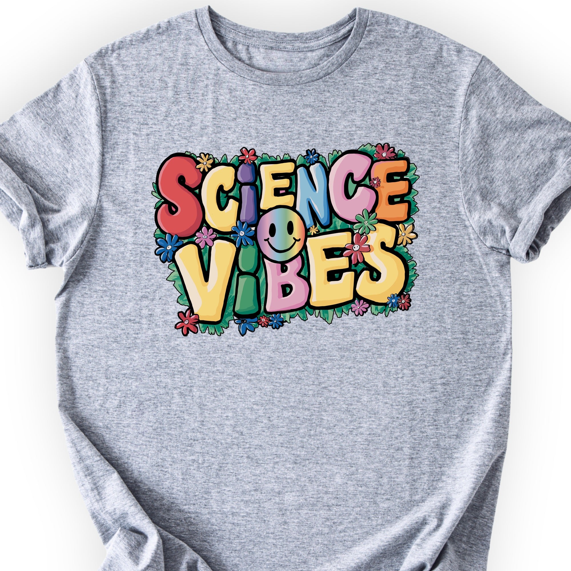 Happy Science Vibes T-shirt Sports Grey