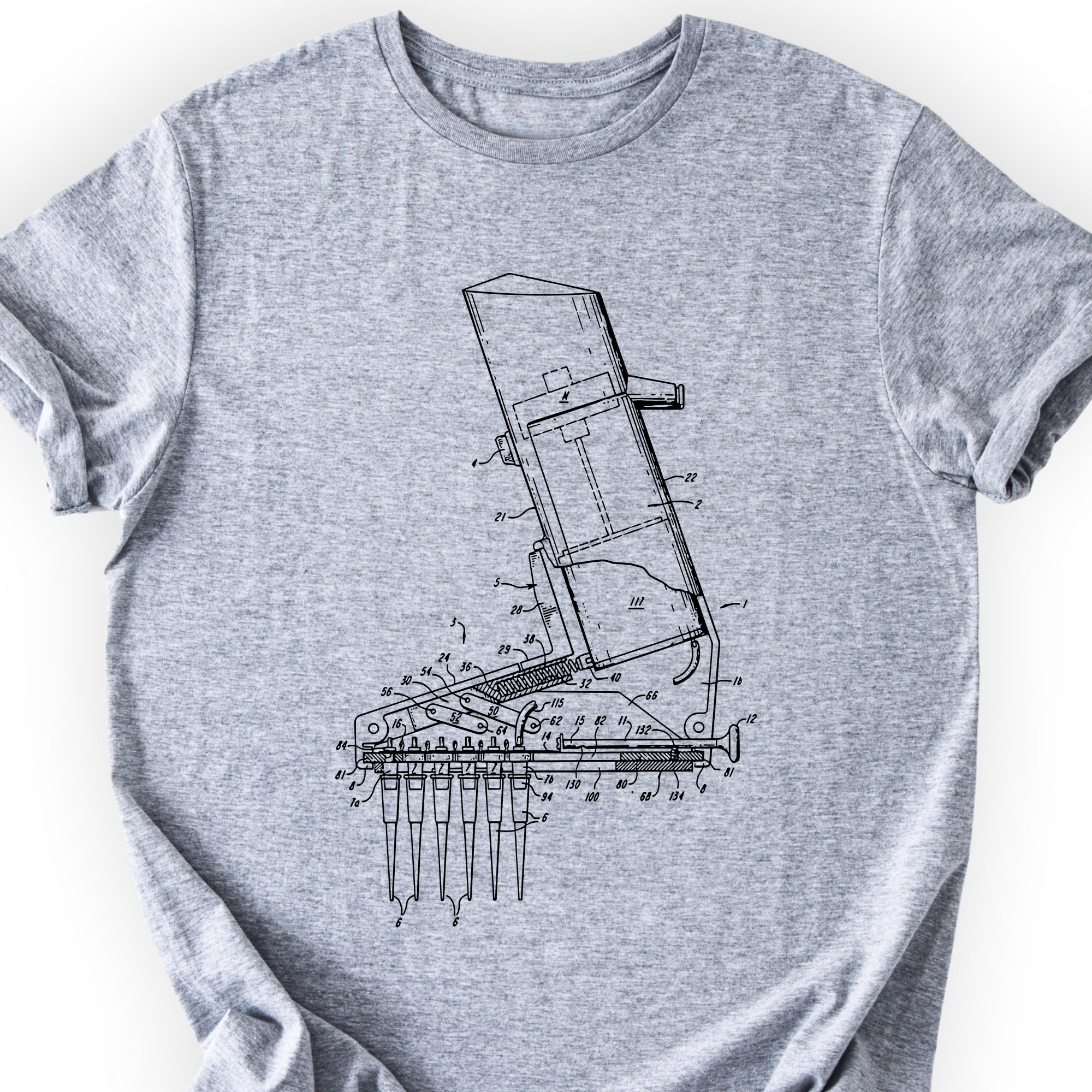 Multichannel Aid Patent T-shirt Sports Grey
