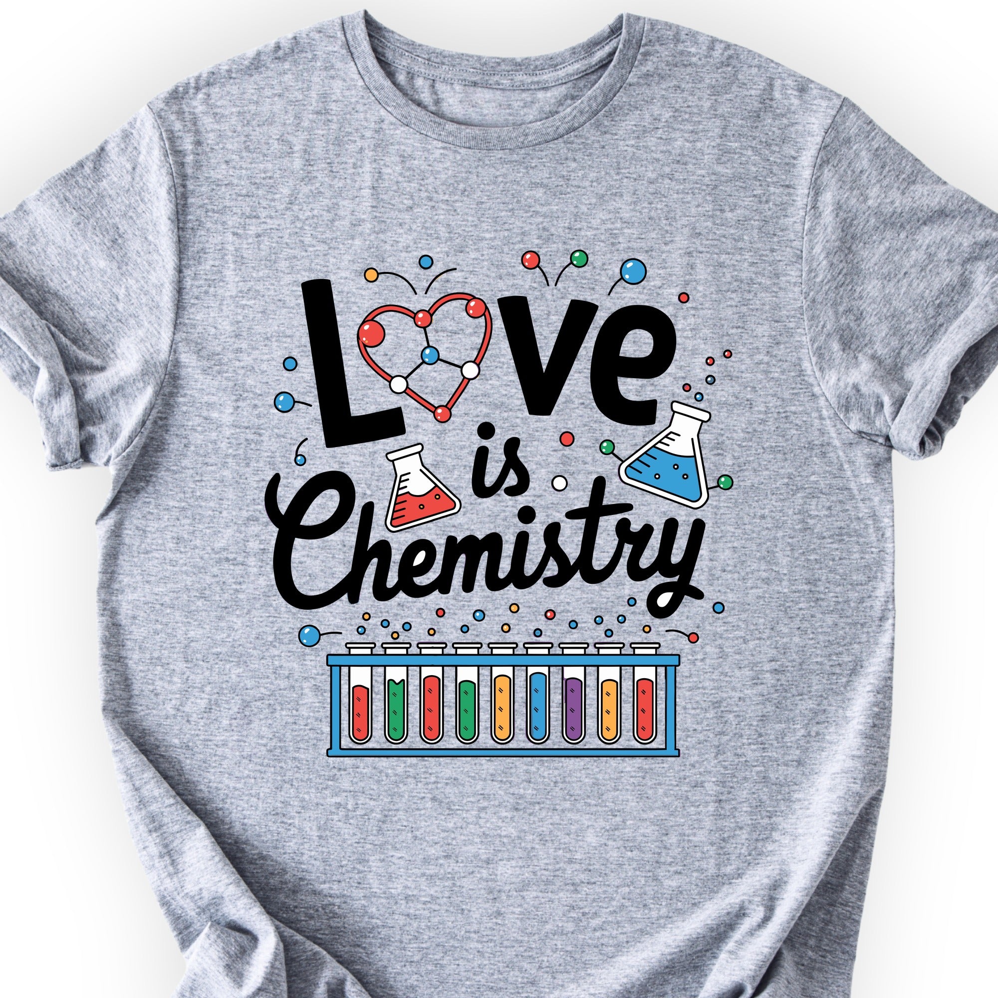 Love Is Chemistry T-shirt Sports Grey