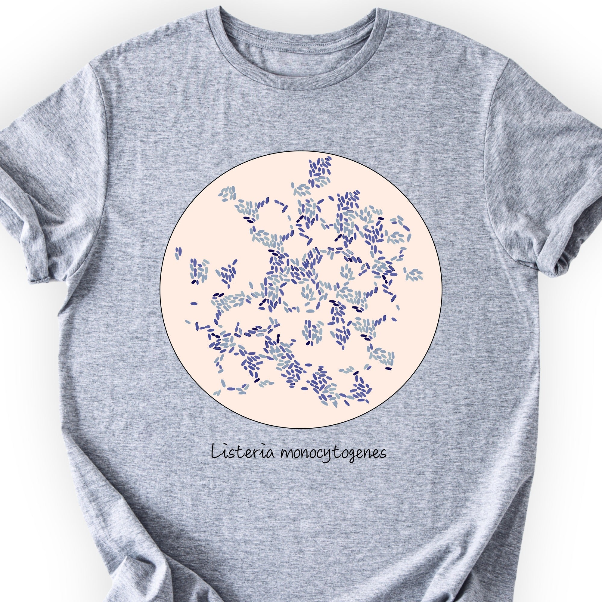 Listeria Monocytogenes T-shirt Sports Grey
