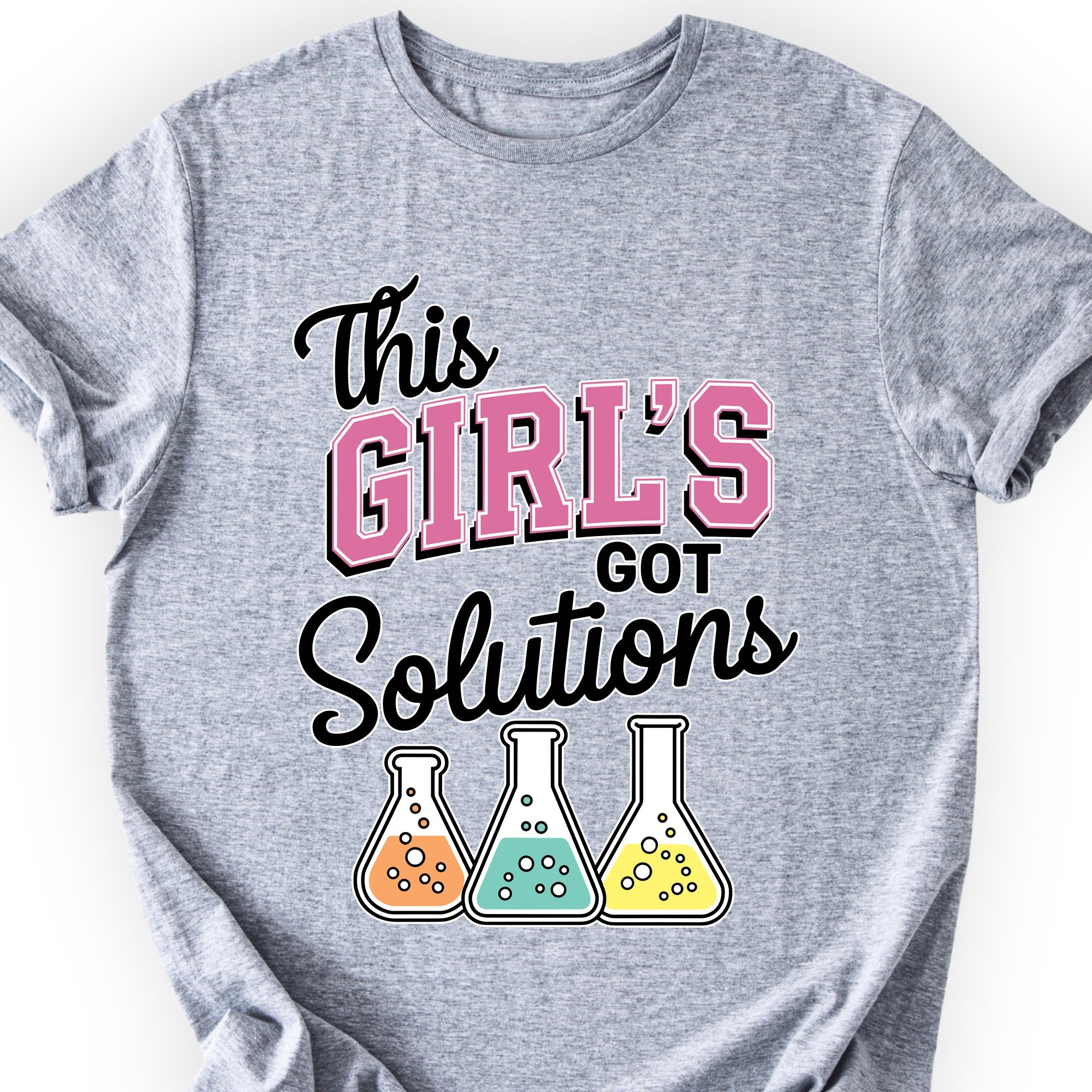 This Girl's Got Solutions T-shirt Sports Grey