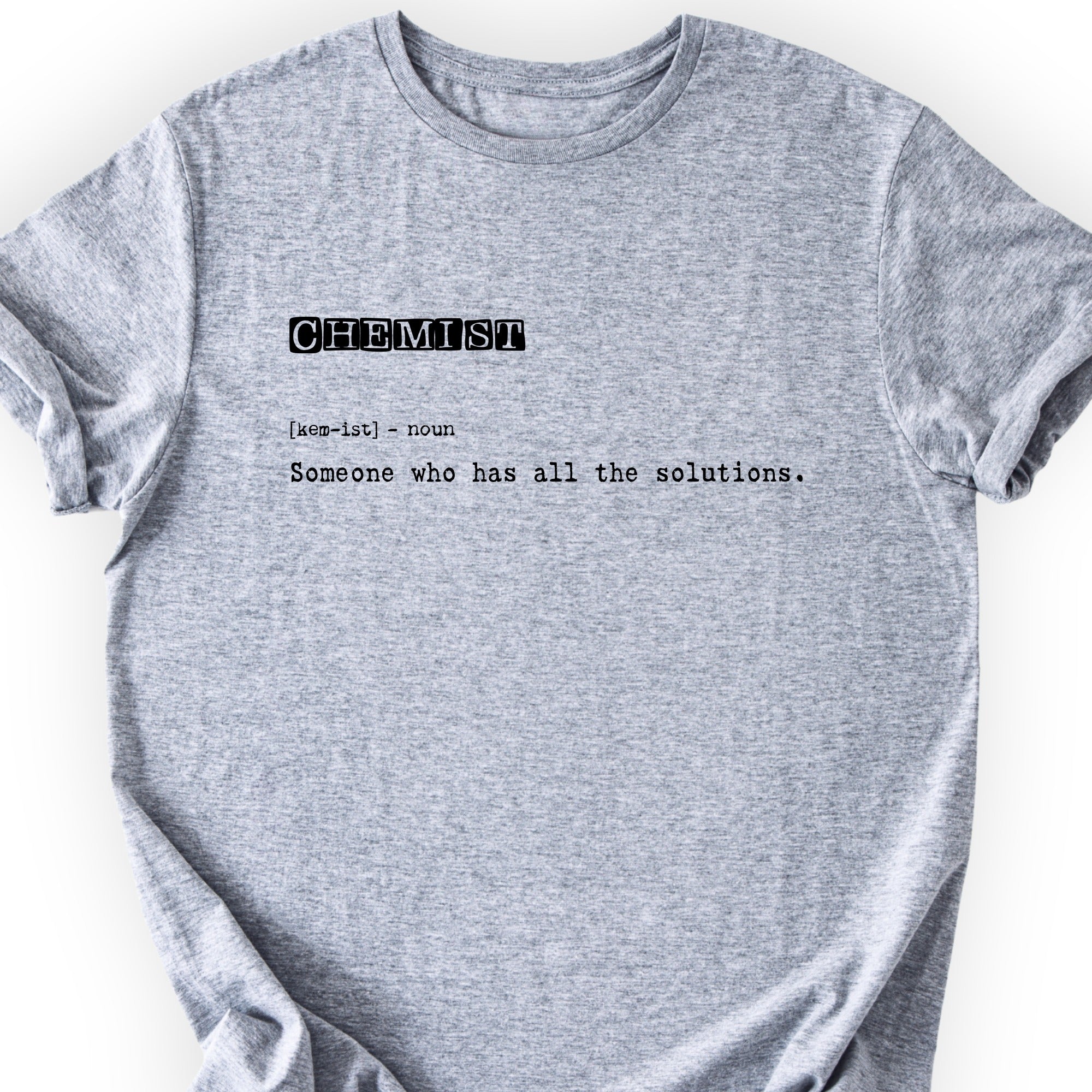 Chemist Definition T-shirt Sports Grey