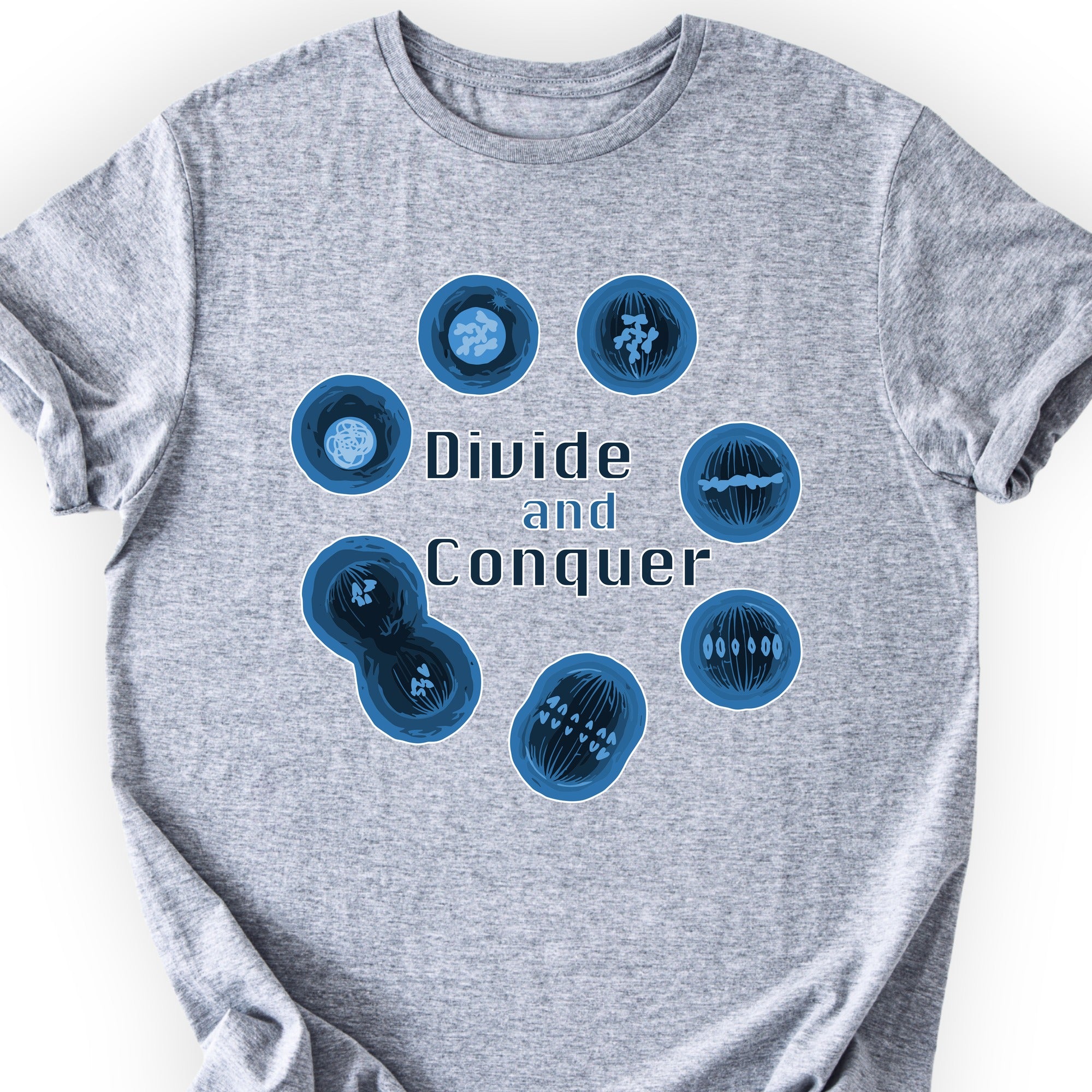 Mitosis Divide and Conquer T-shirt Sports Grey