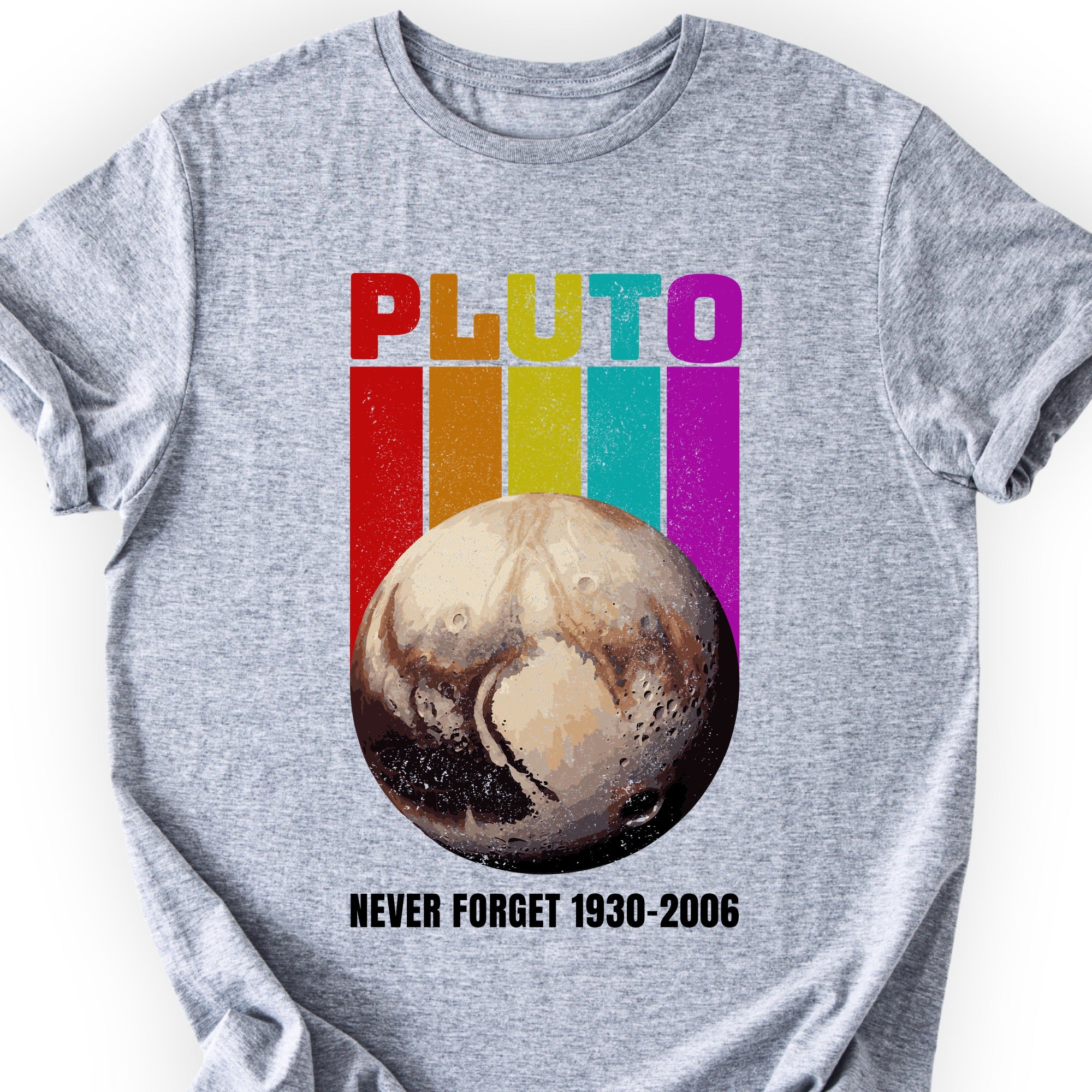Pluto Never Forget T-shirt Sports Grey