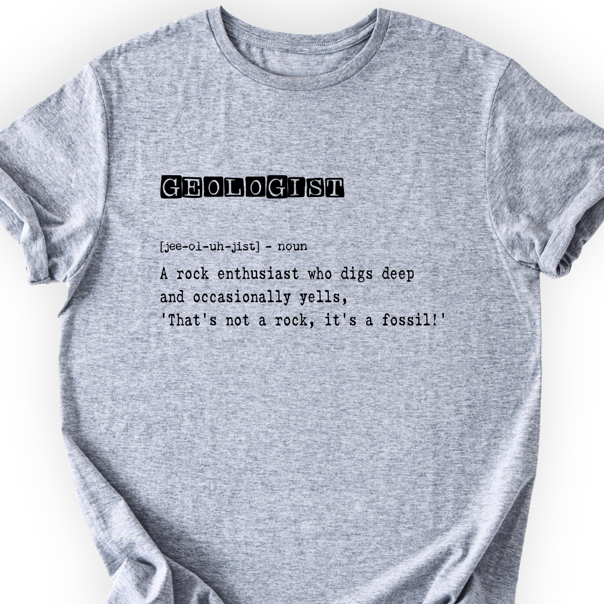 Geologist Definition T-shirt Sports Grey