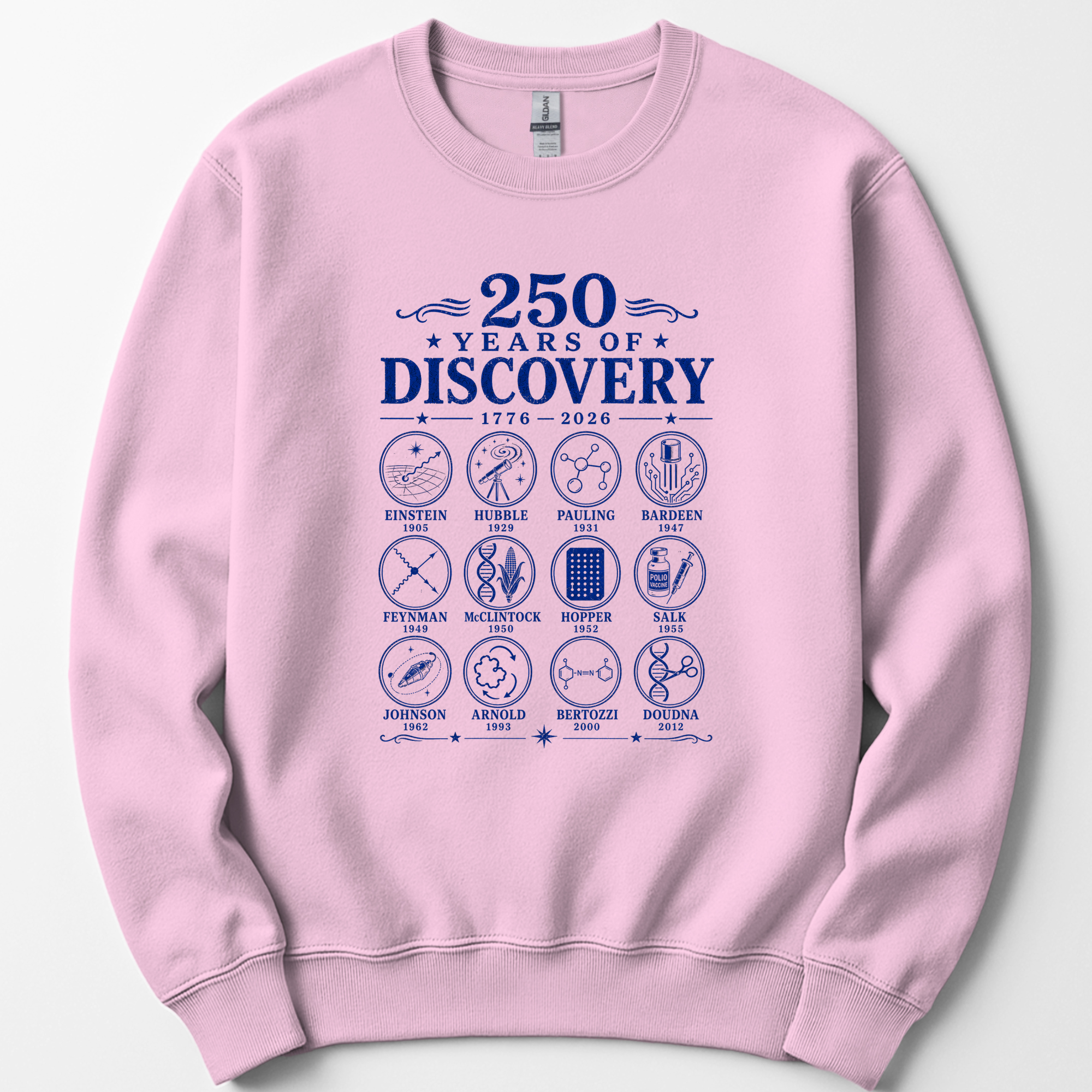 250 Years Of Discovery sweatshirt — Light Pink