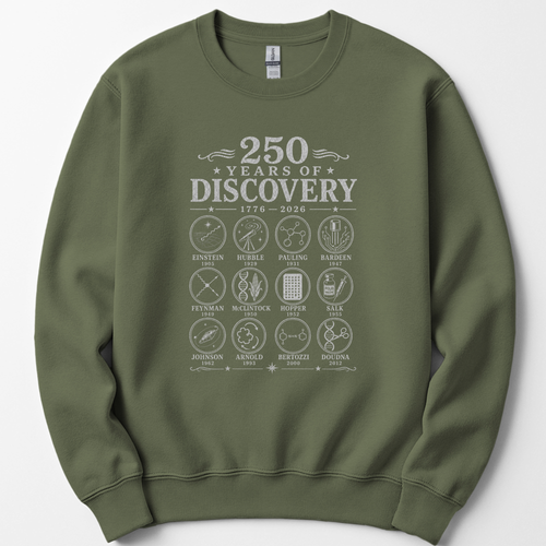 250 Years Of Discovery sweatshirt — Military Green