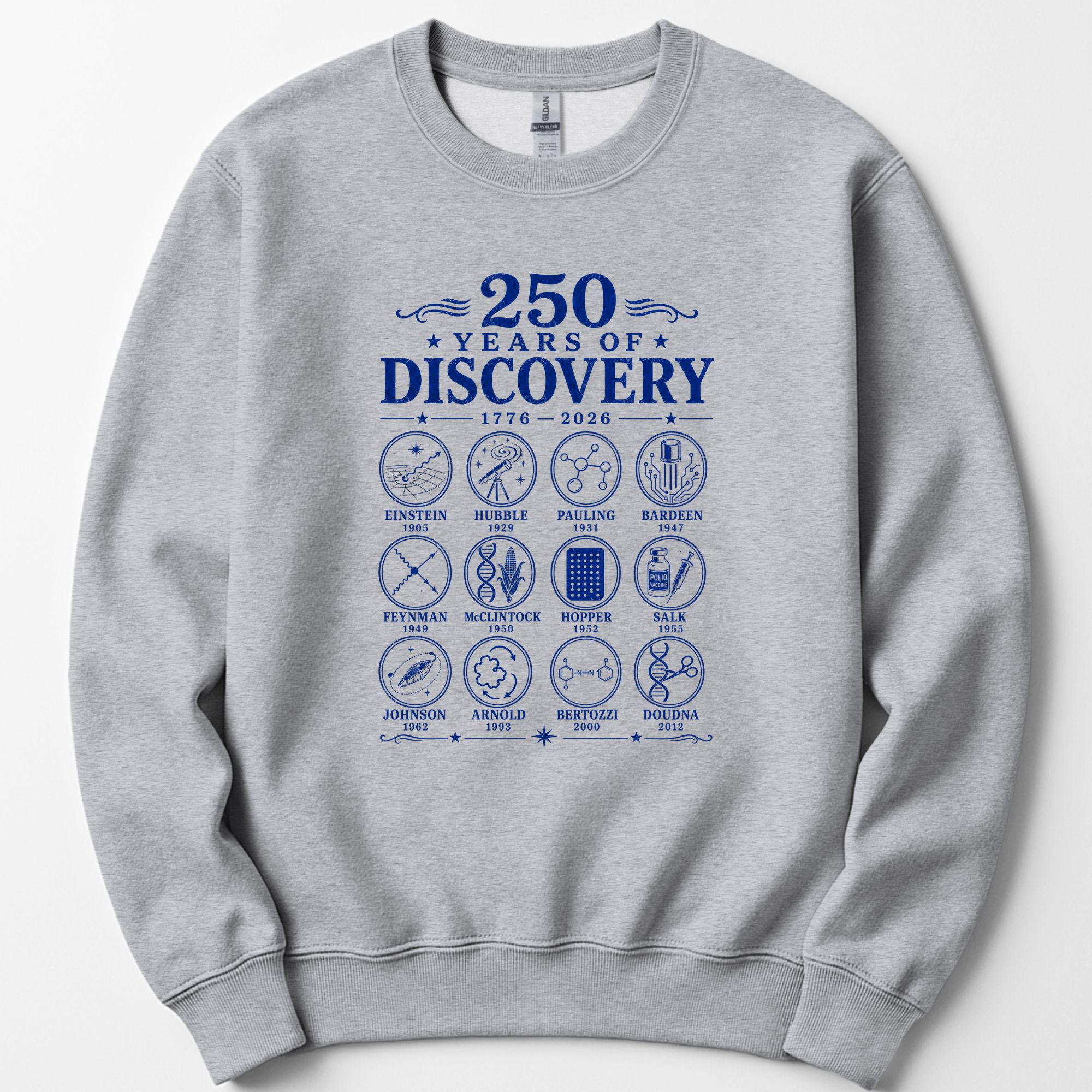 250 Years Of Discovery sweatshirt — Sport Grey