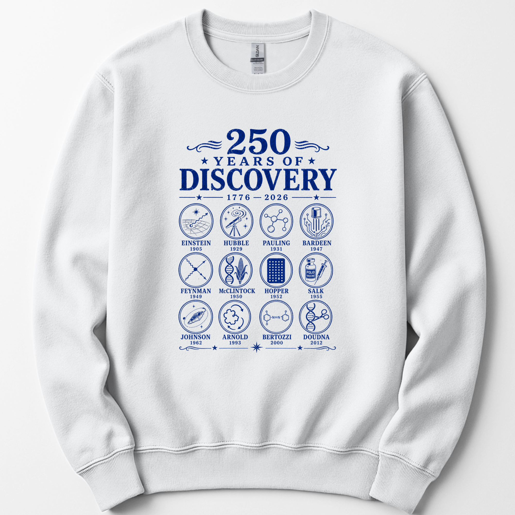 250 Years Of Discovery sweatshirt — White