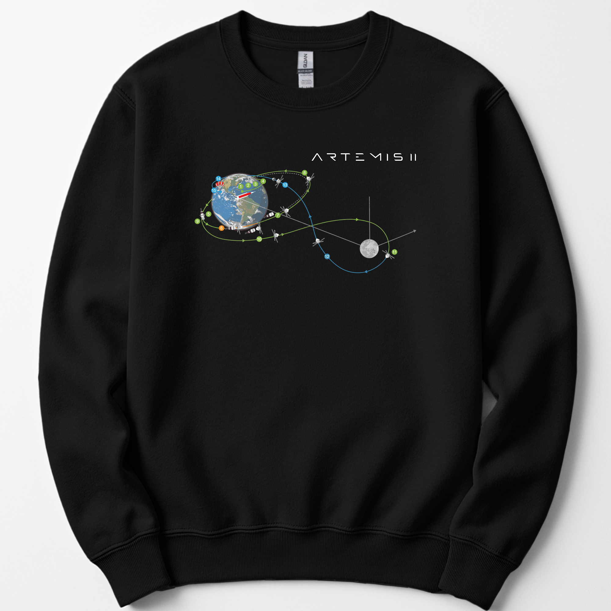 Artemis II Mission sweatshirt — Black