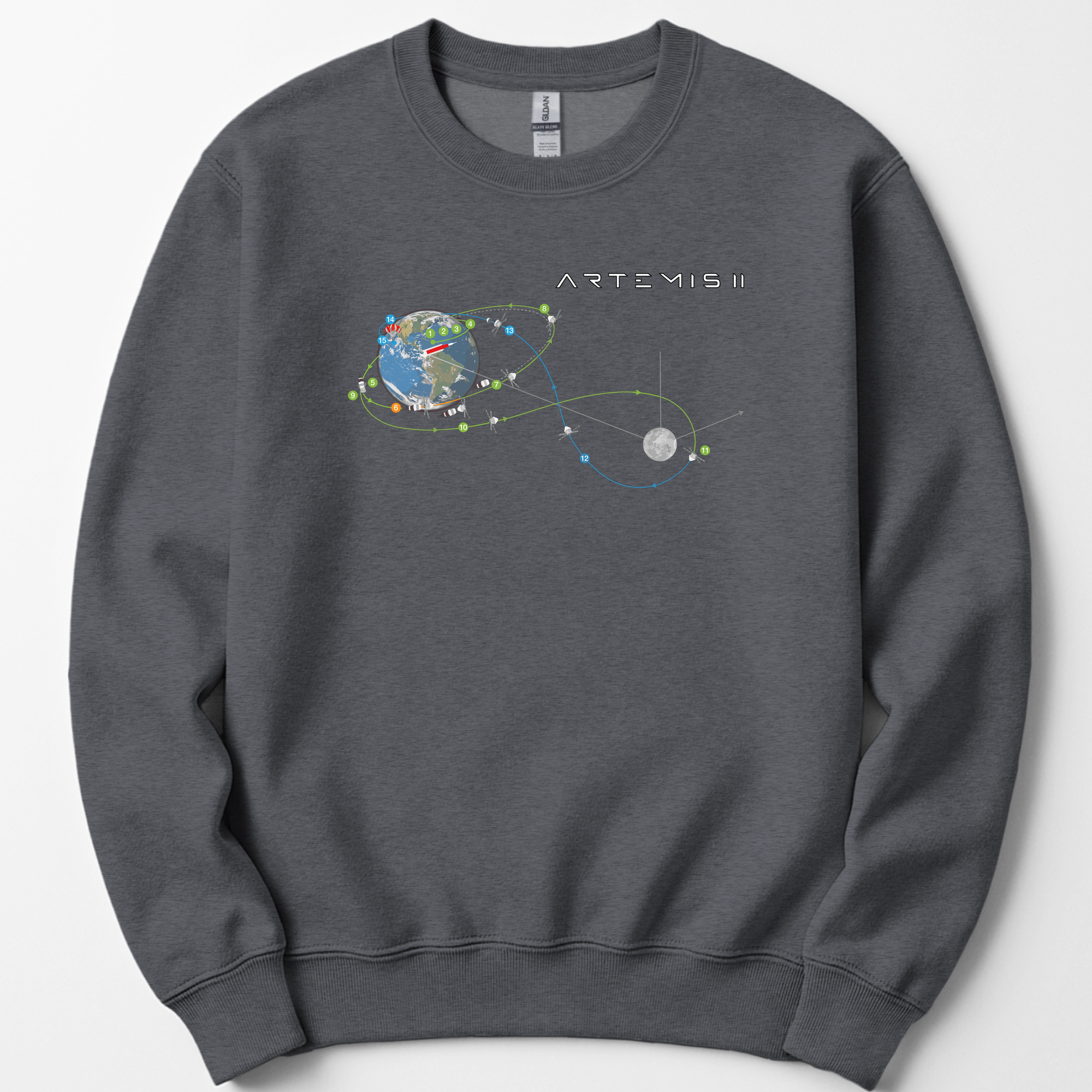Artemis II Mission sweatshirt — Dark Heather