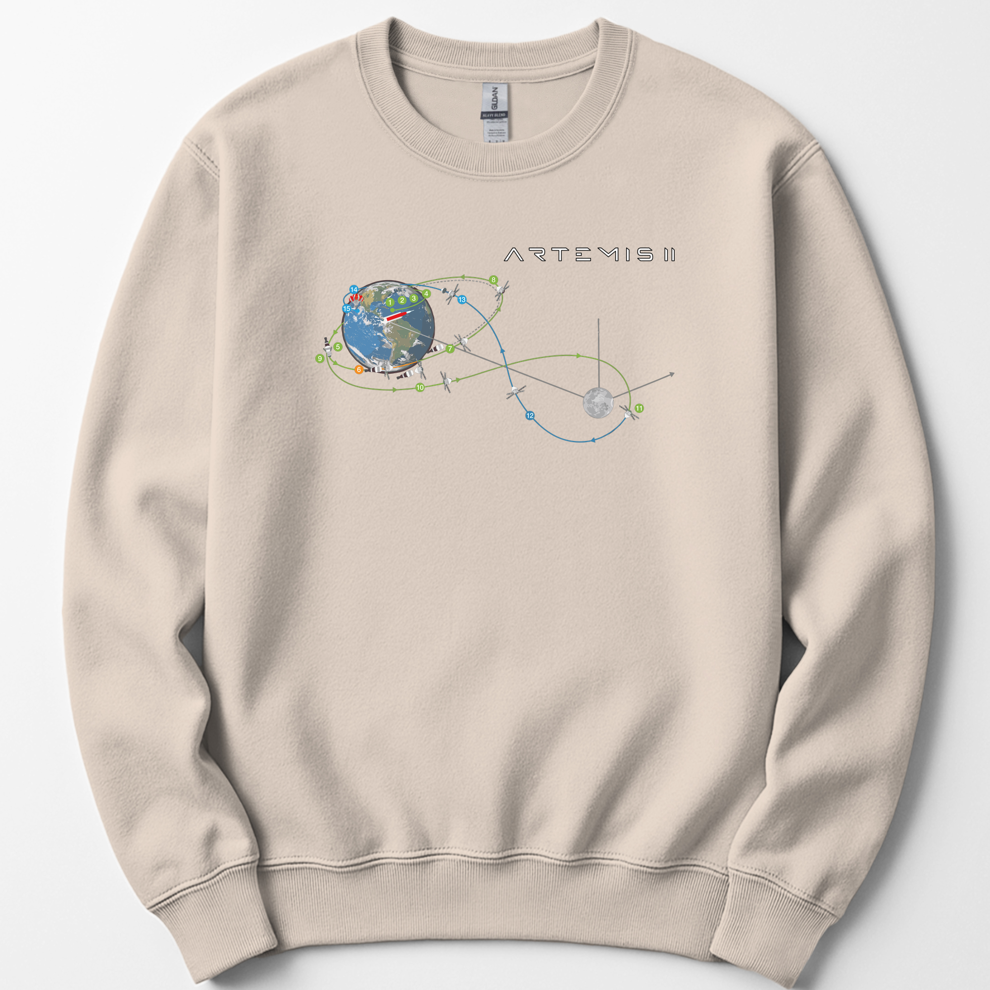 Artemis II Mission sweatshirt — Sand