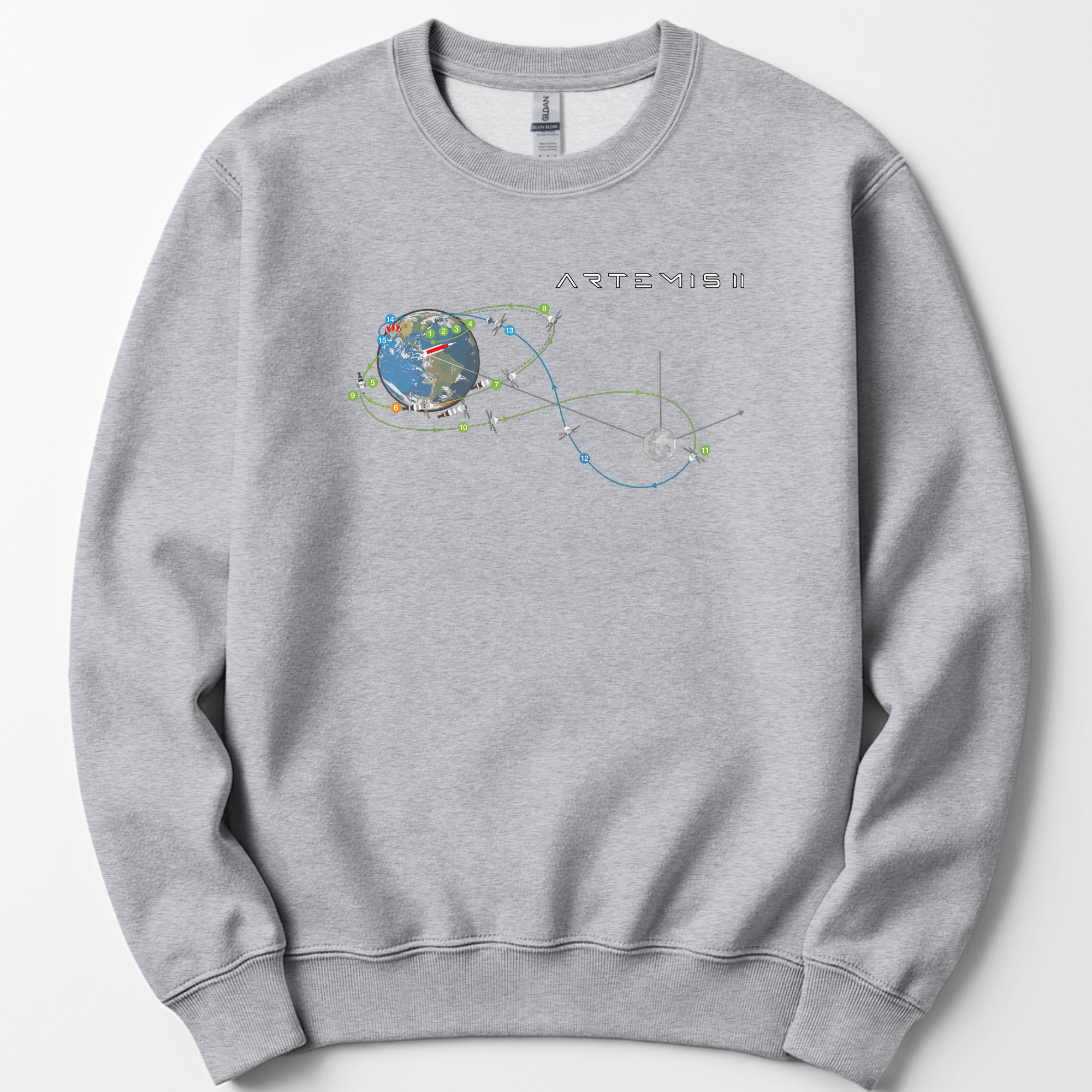 Artemis II Mission sweatshirt — Sport Grey