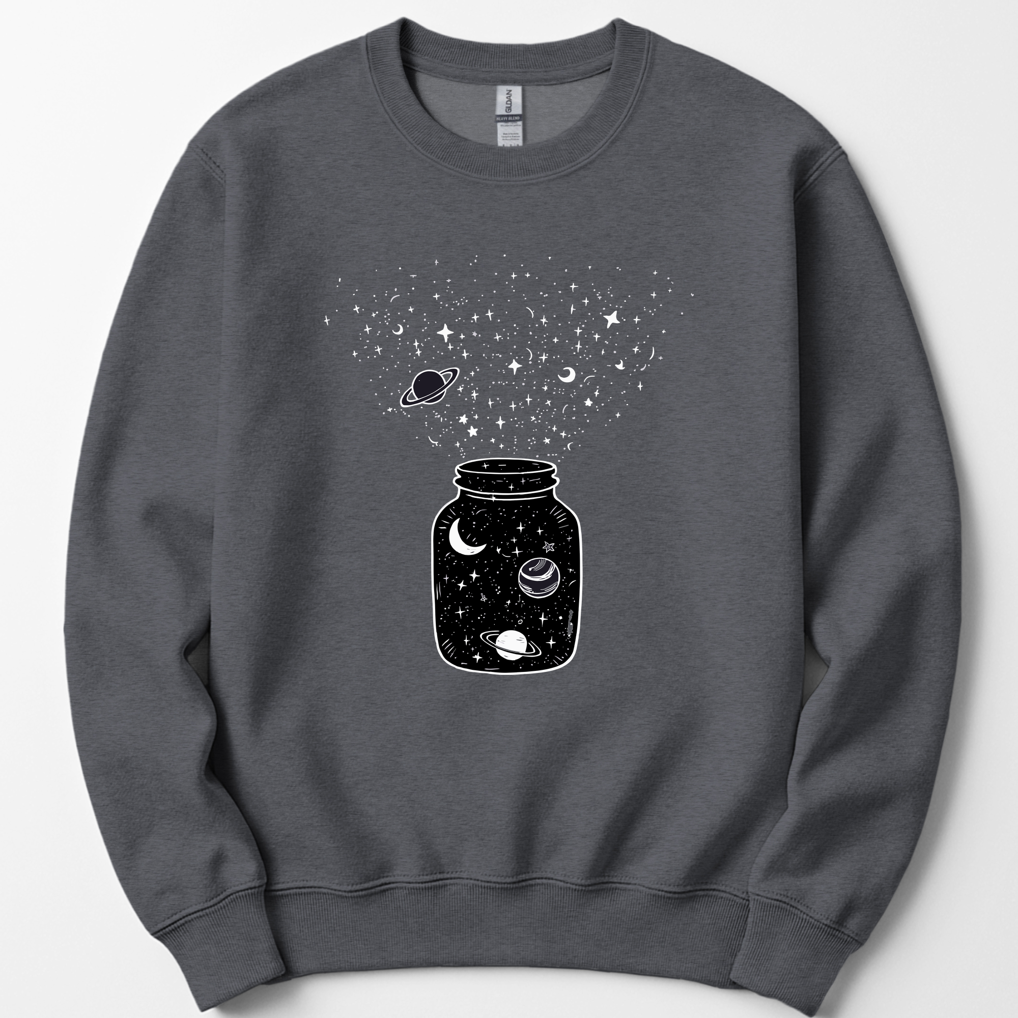 Astronomy Jar sweatshirt — Dark Heather