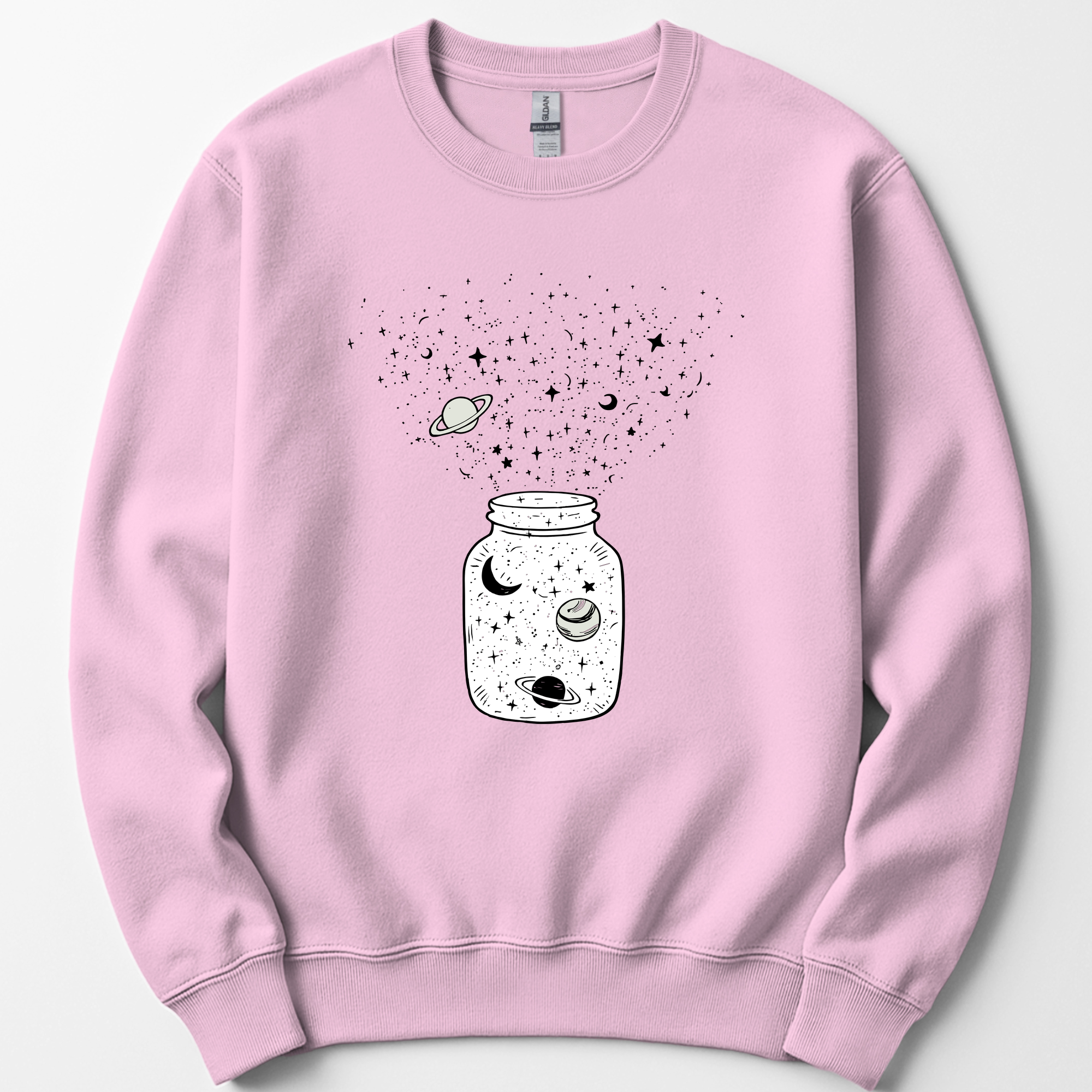 Astronomy Jar sweatshirt — Light Pink