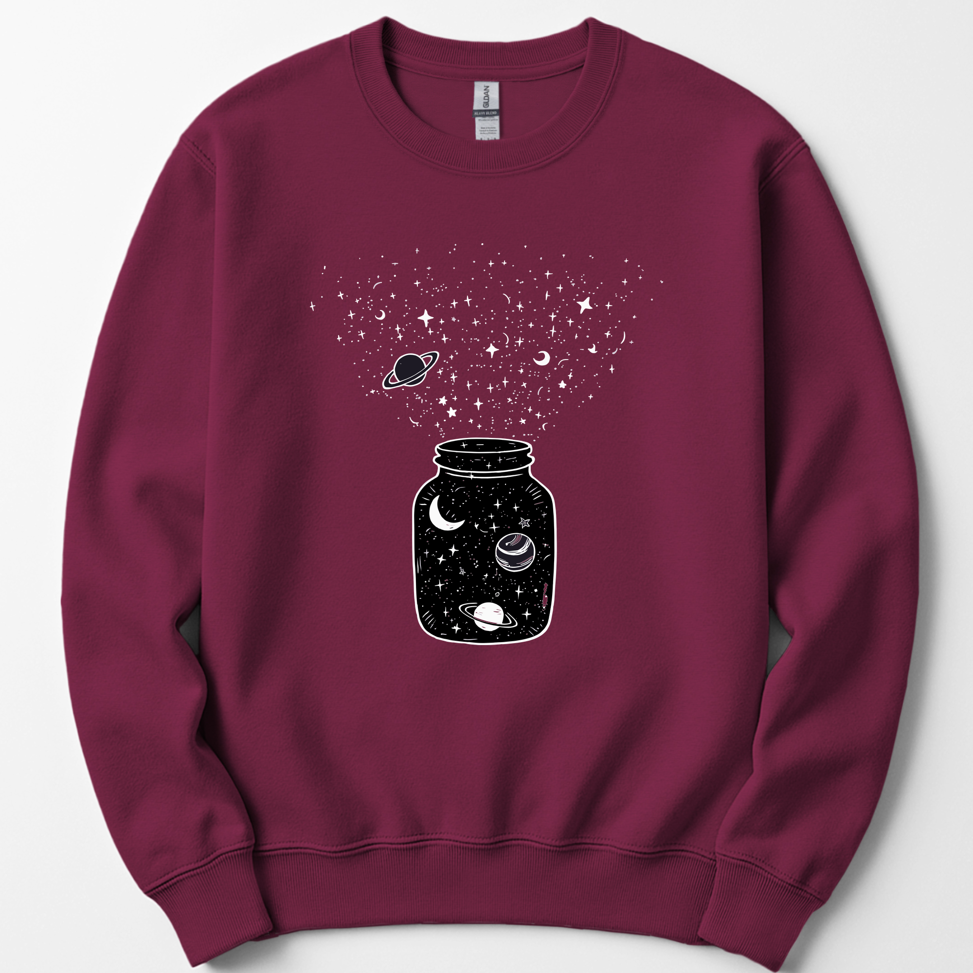 Astronomy Jar sweatshirt — Maroon