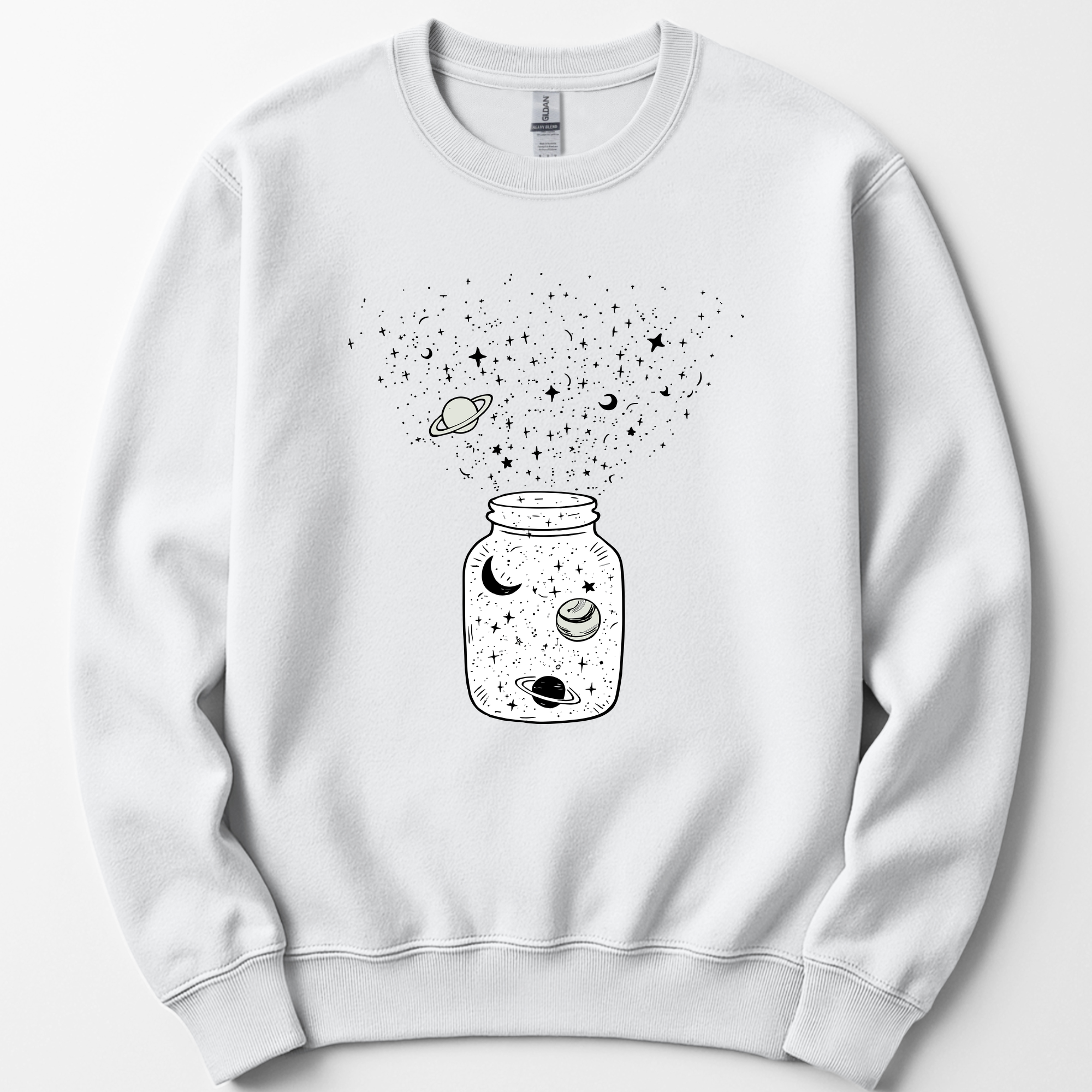 Astronomy Jar sweatshirt — White