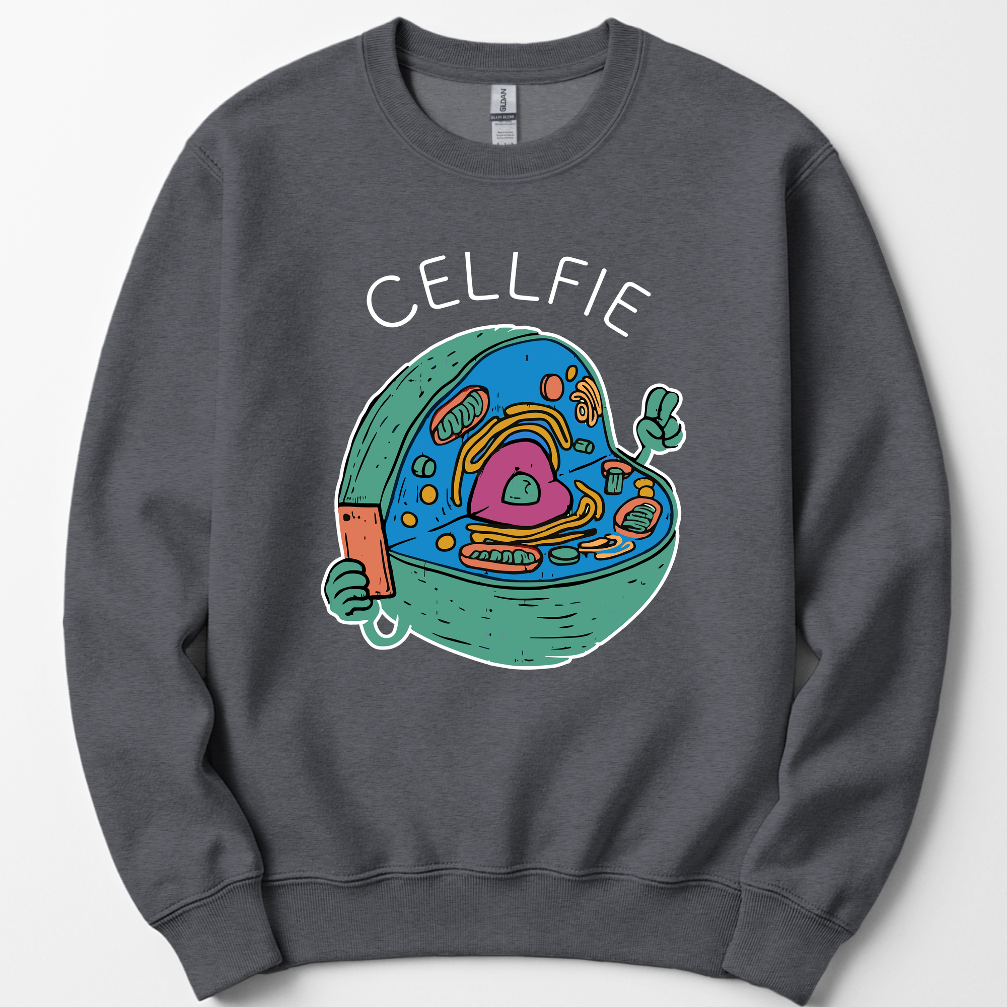 Cellfie sweatshirt — Dark Heather