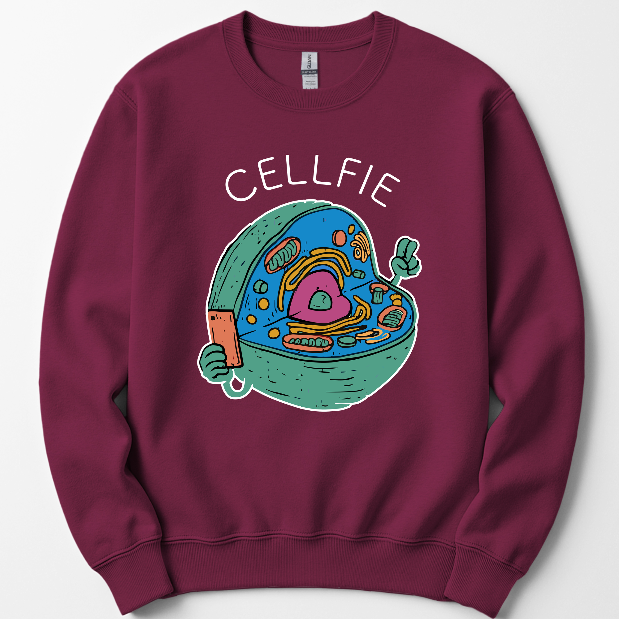 Cellfie sweatshirt — Maroon
