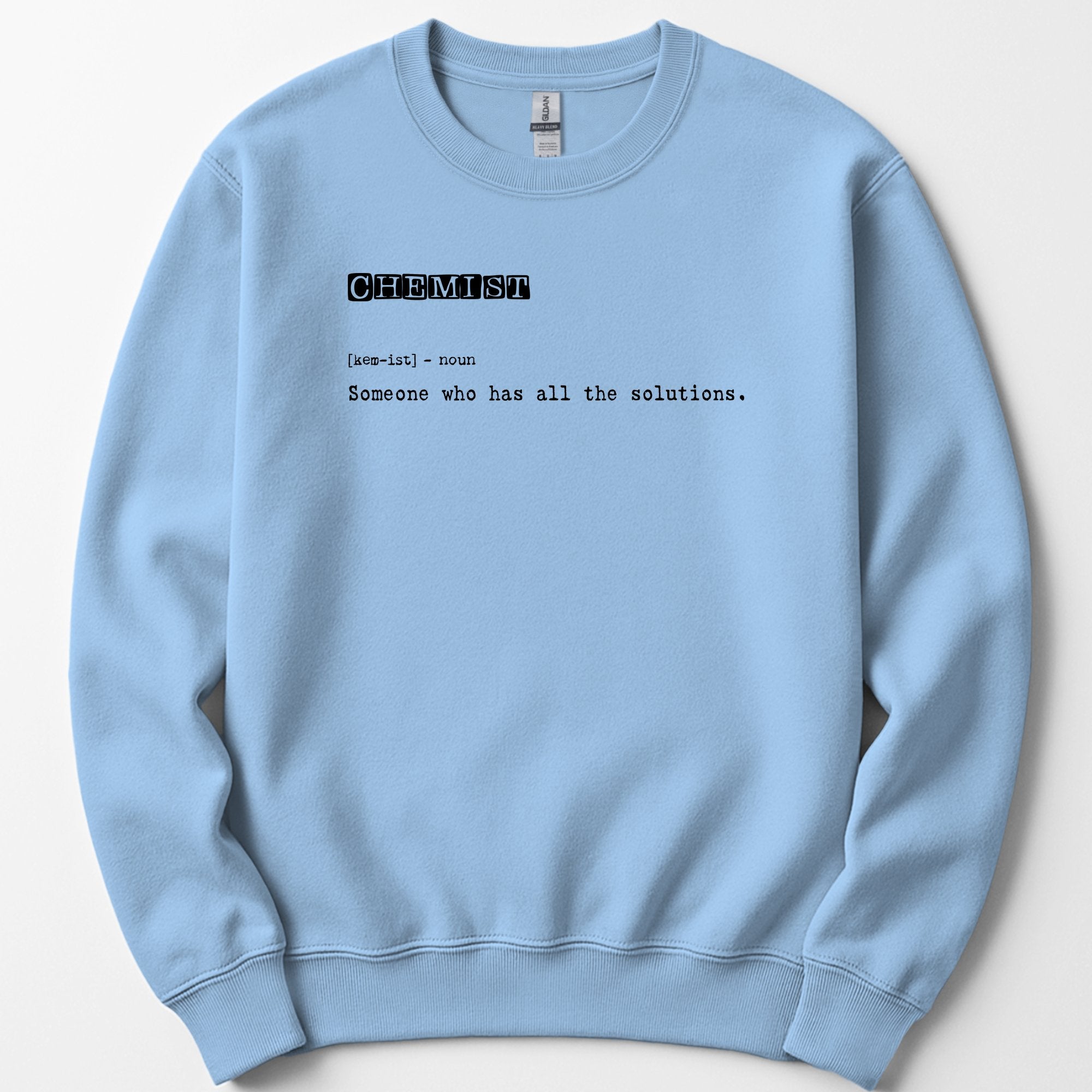 Chemist Definition sweatshirt — Light Blue