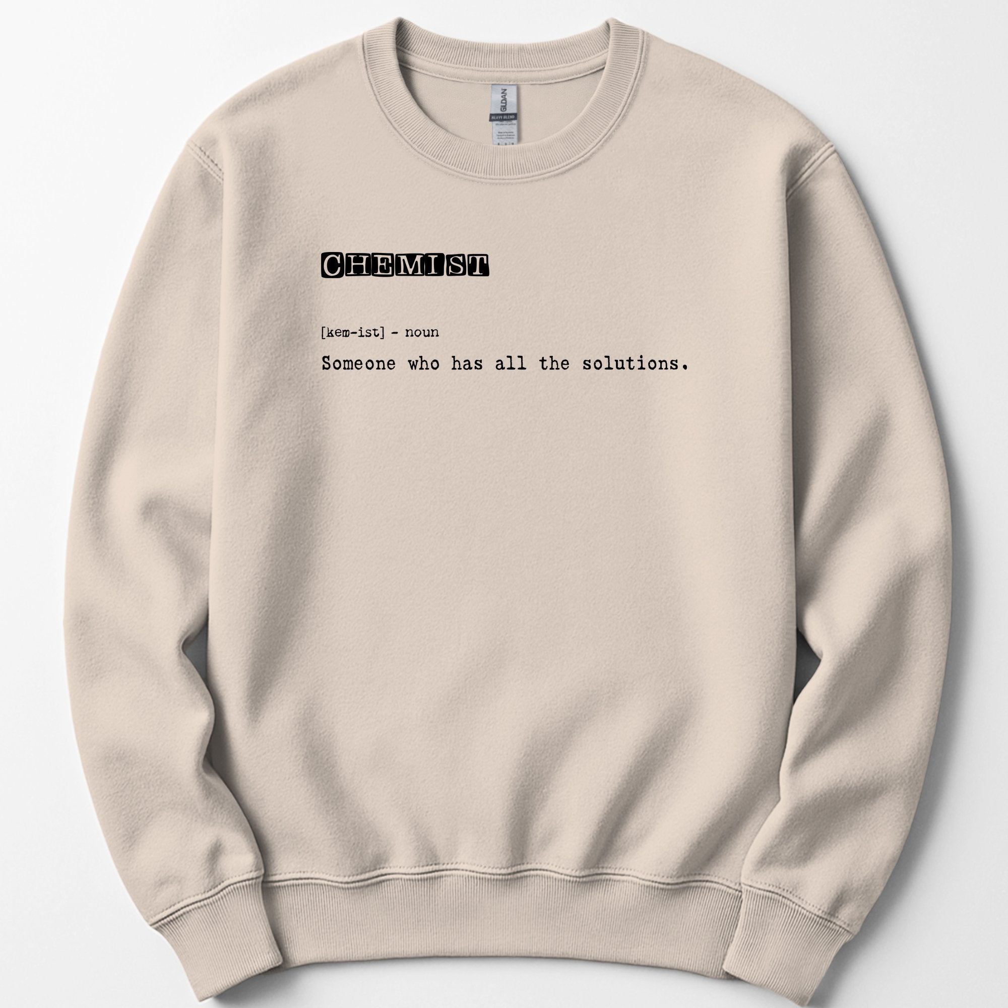 Chemist Definition sweatshirt — Sand