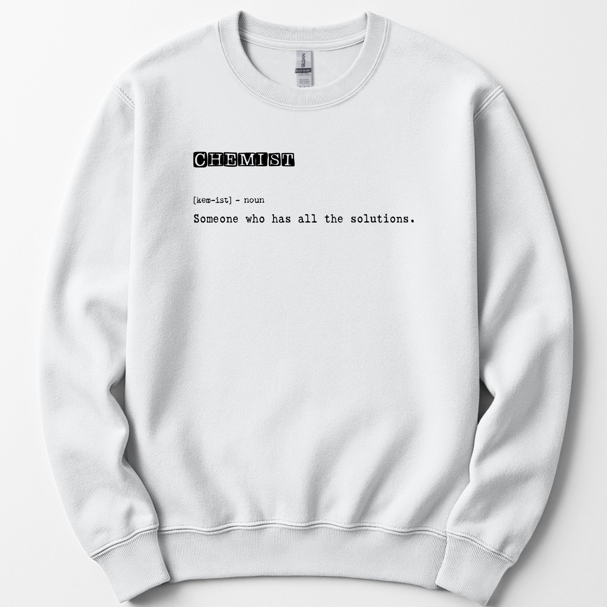Chemist Definition sweatshirt — White