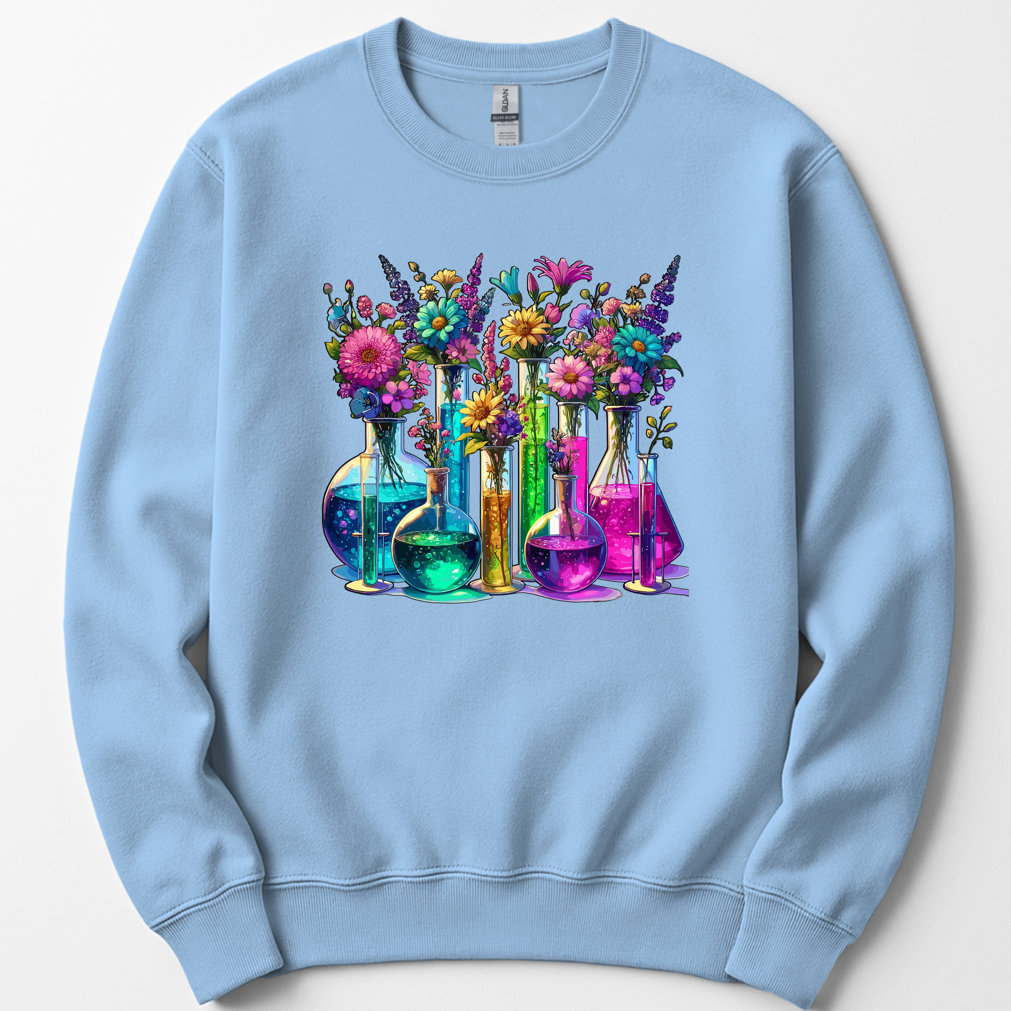 Chemistry Garden sweatshirt — Light Blue