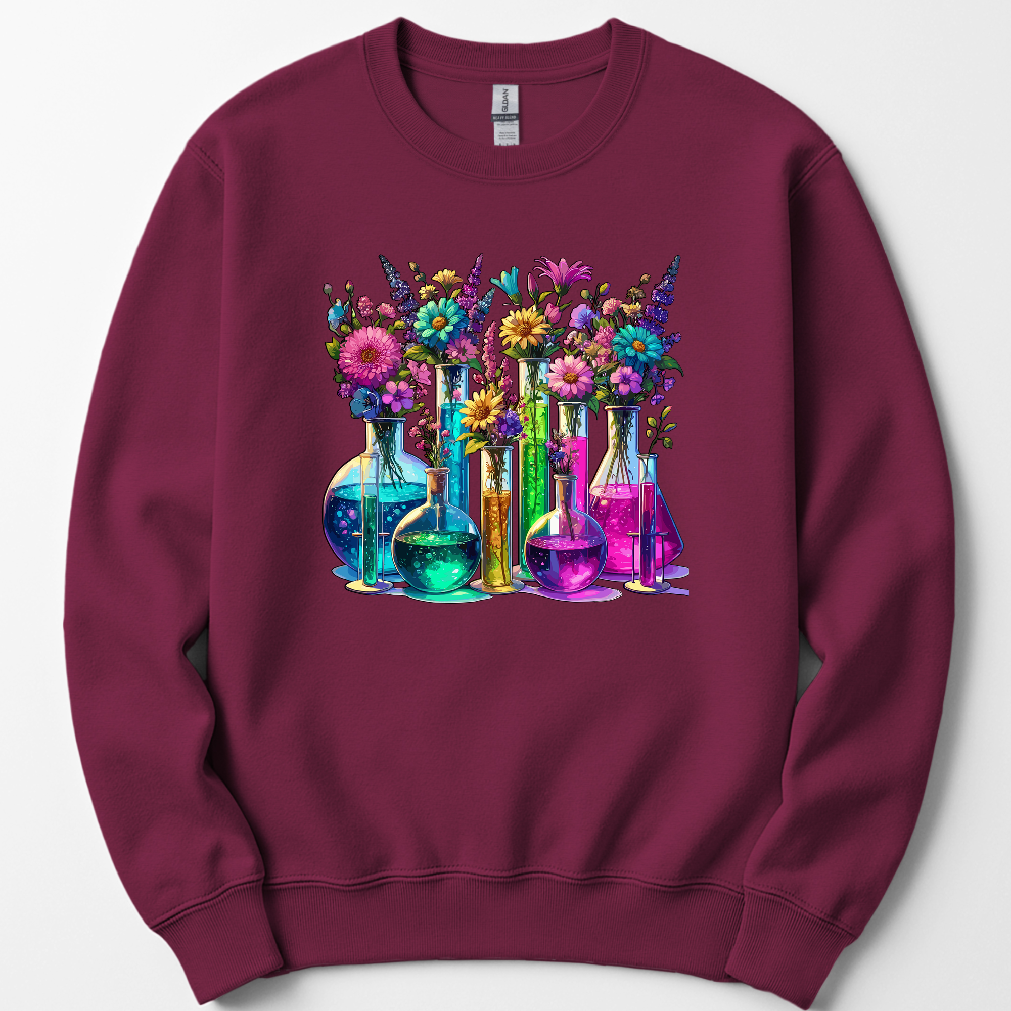 Chemistry Garden sweatshirt — Maroon