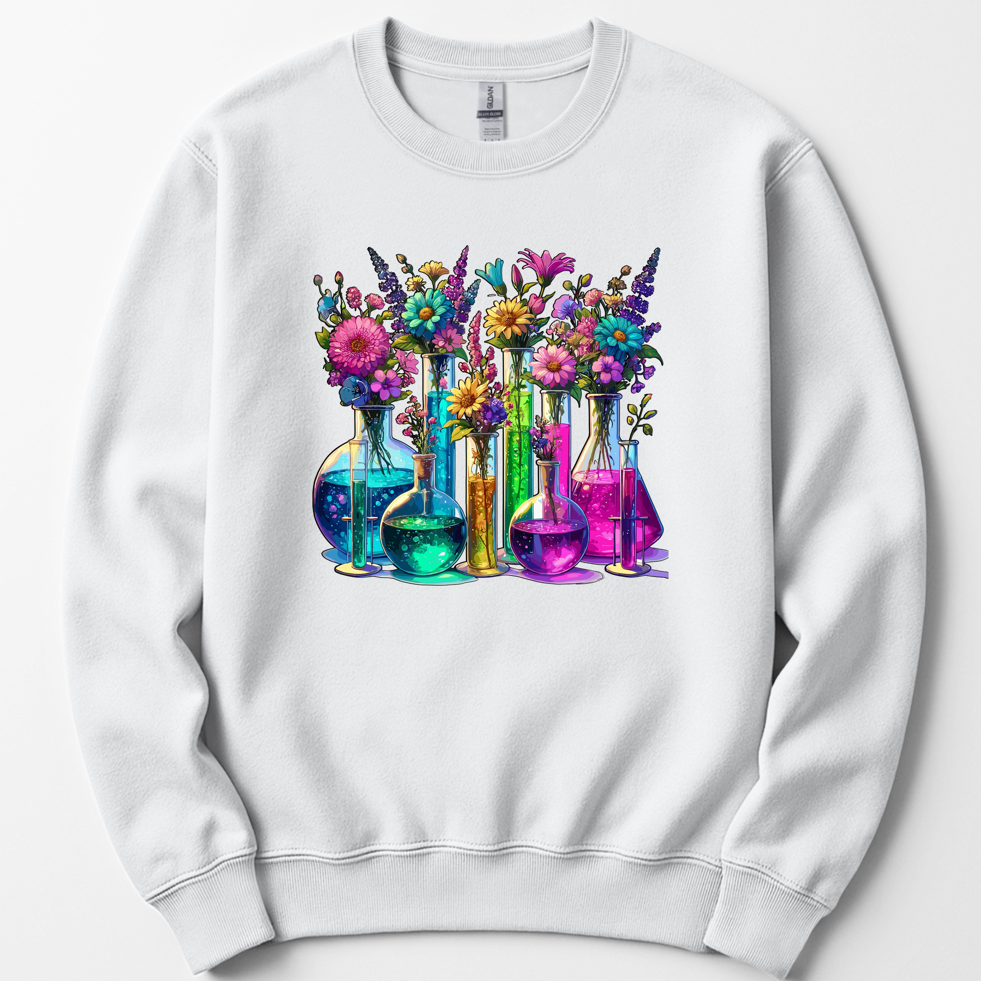 Chemistry Garden sweatshirt — White