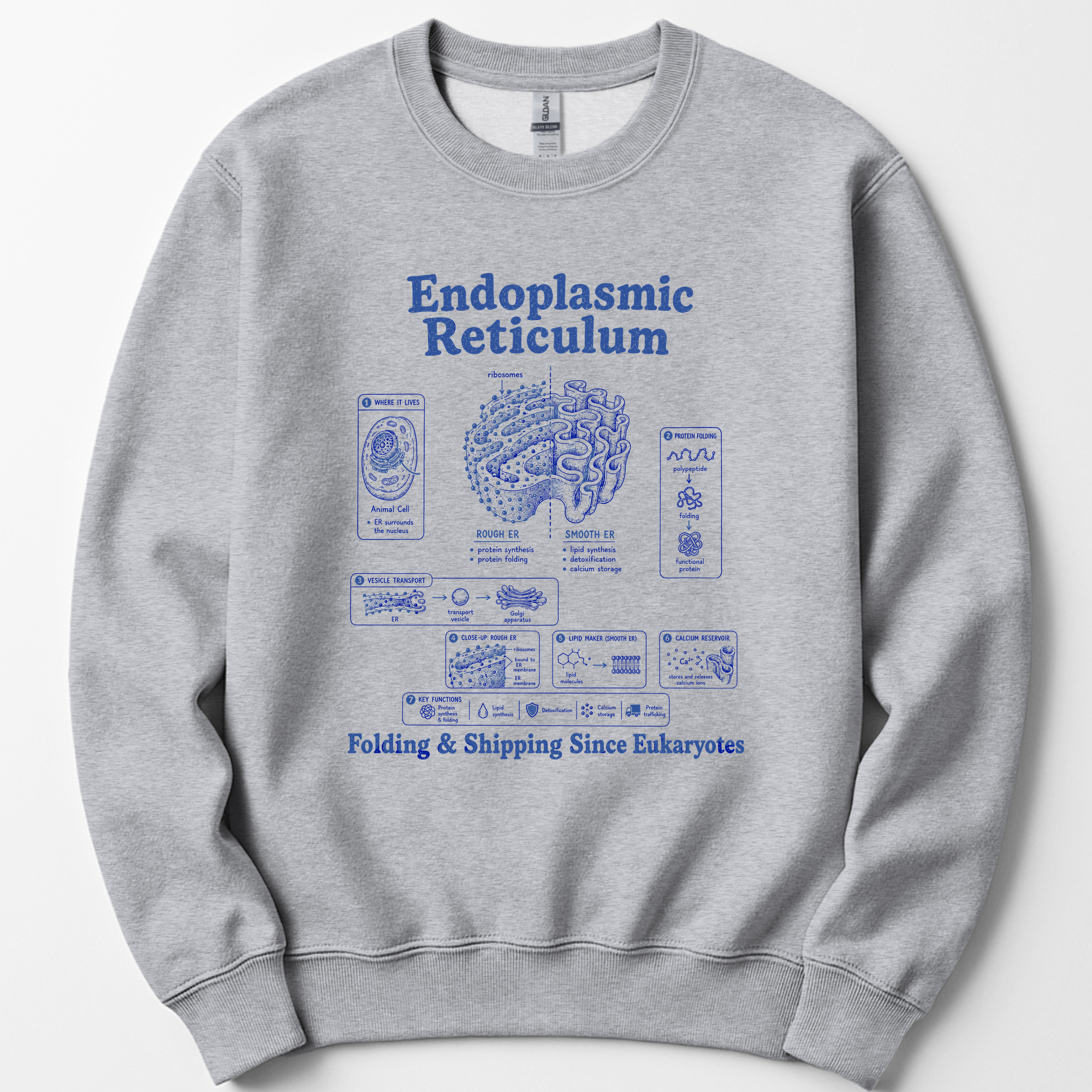 Endoplasmic Reticulum sweatshirt — Sport Grey