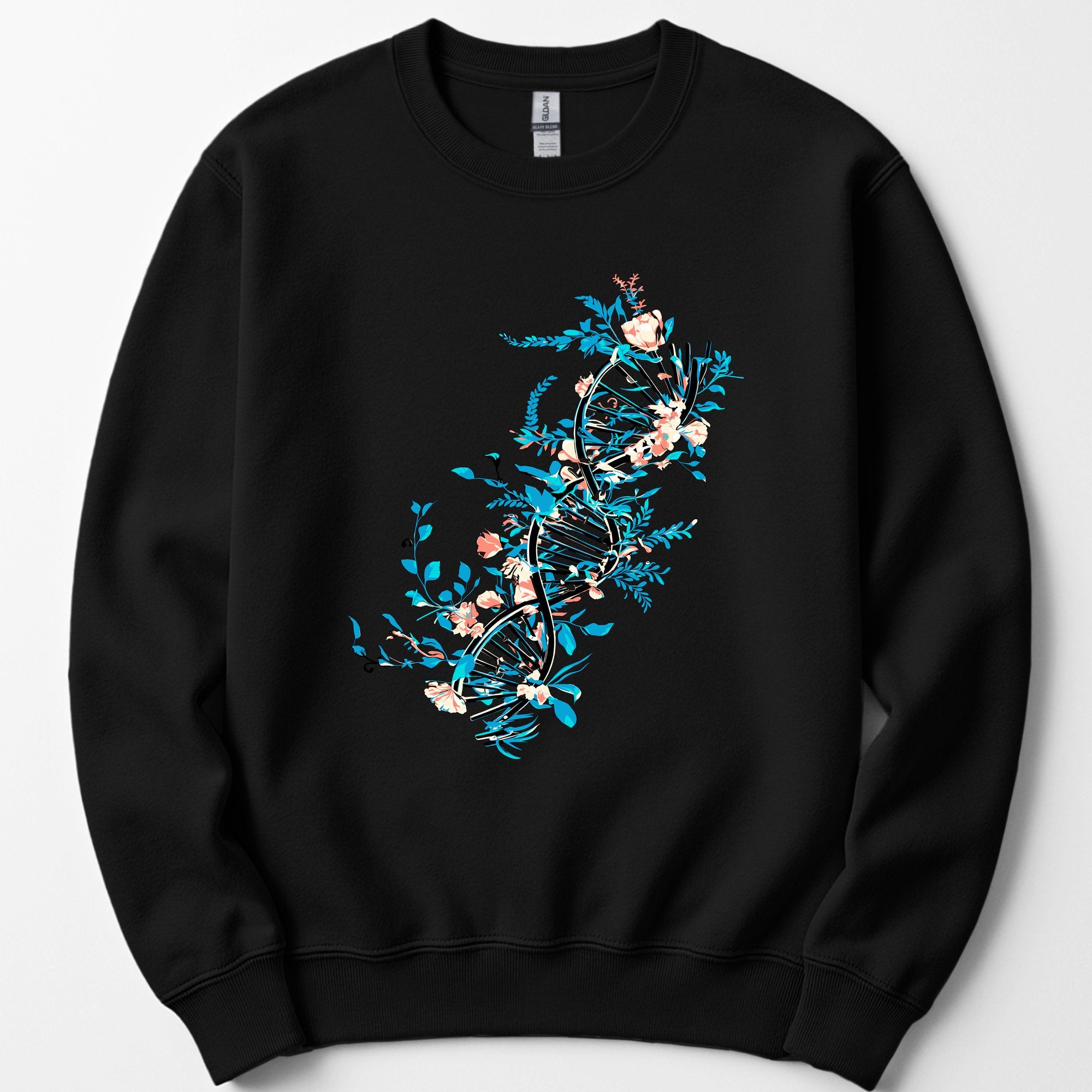Floral DNA sweatshirt — Black