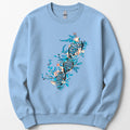 Floral DNA sweatshirt — Light Blue